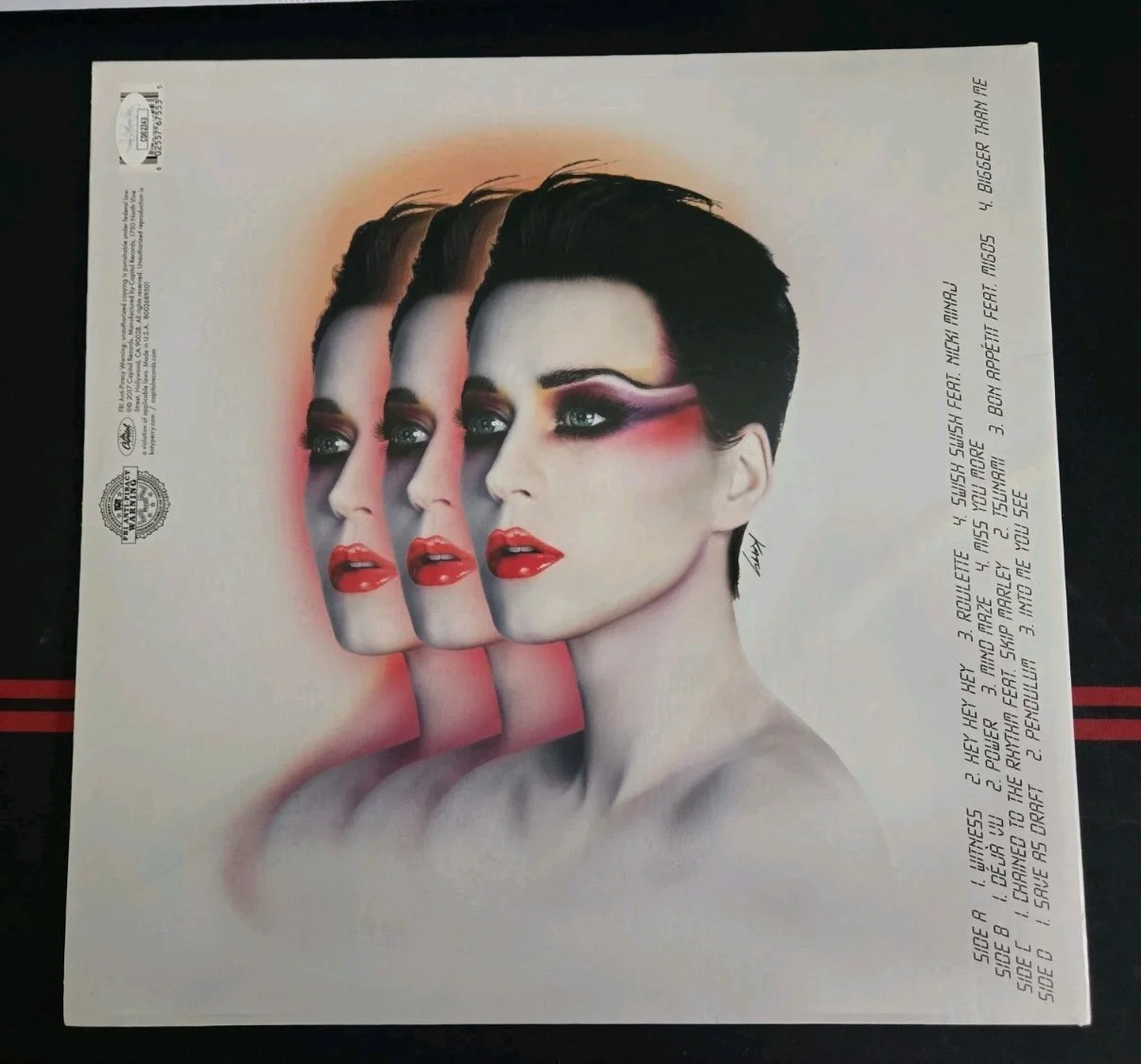 Katy Perry Signed Witness Vinyl Cover Album JSA COA Autograph *No Vinyl Record*, изображение 5