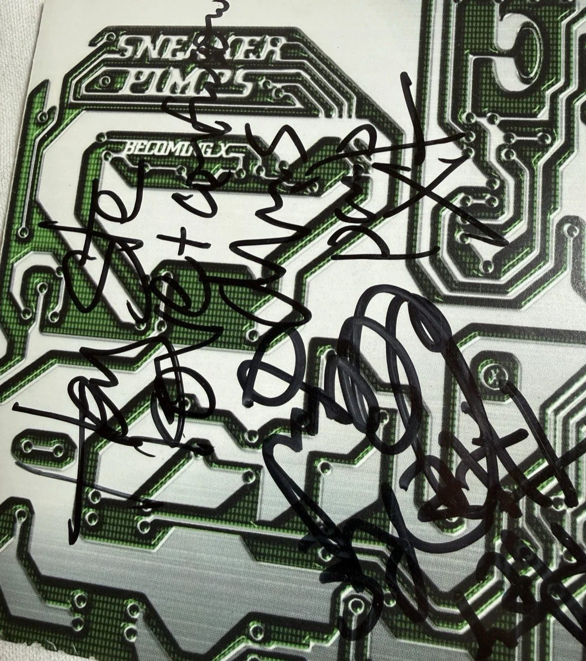 Sneaker Pimps Becoming X SIGNED Autographed CD Insert, Signed by Full Band, image 3