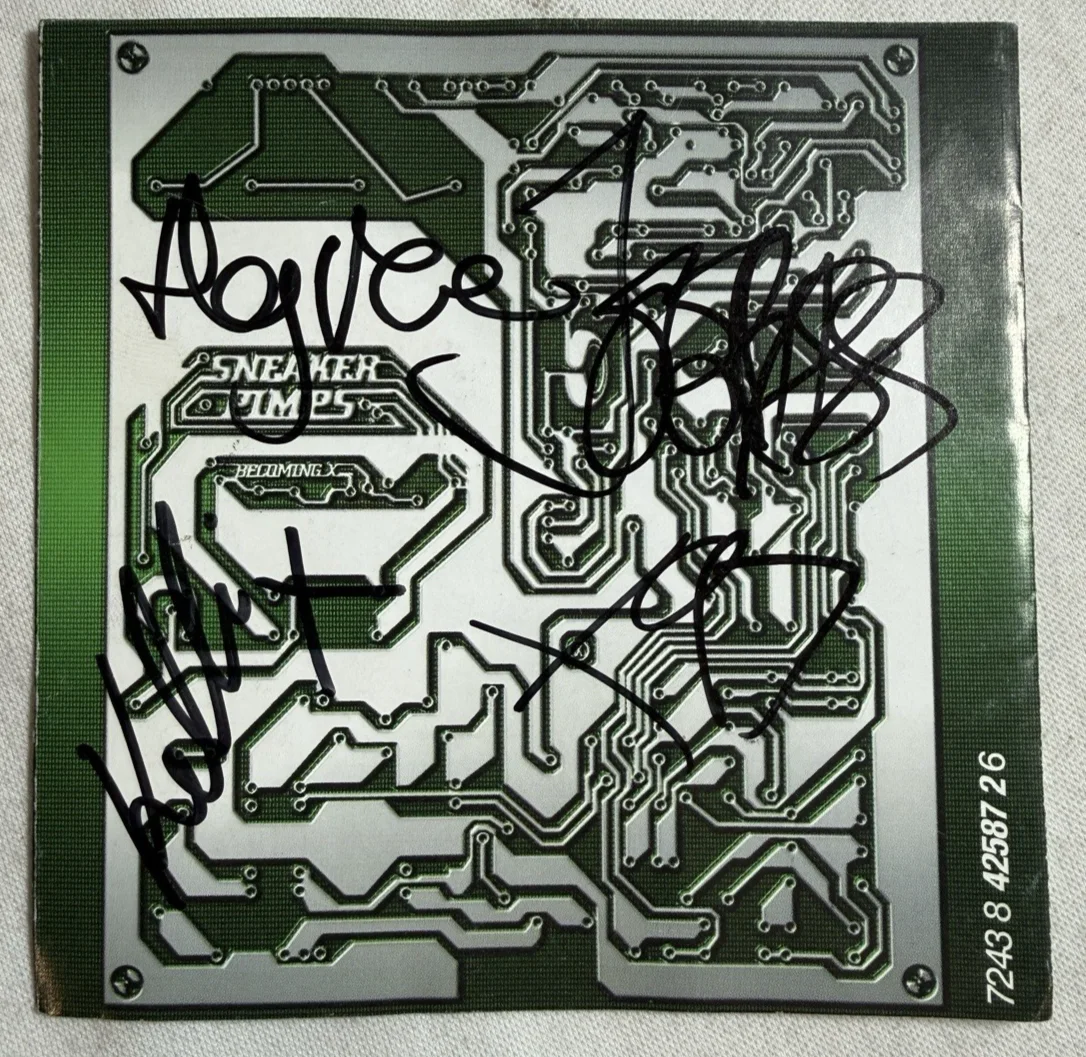 Sneaker Pimps Becoming X SIGNED Autographed CD Insert, Signed by Full Band, image 4