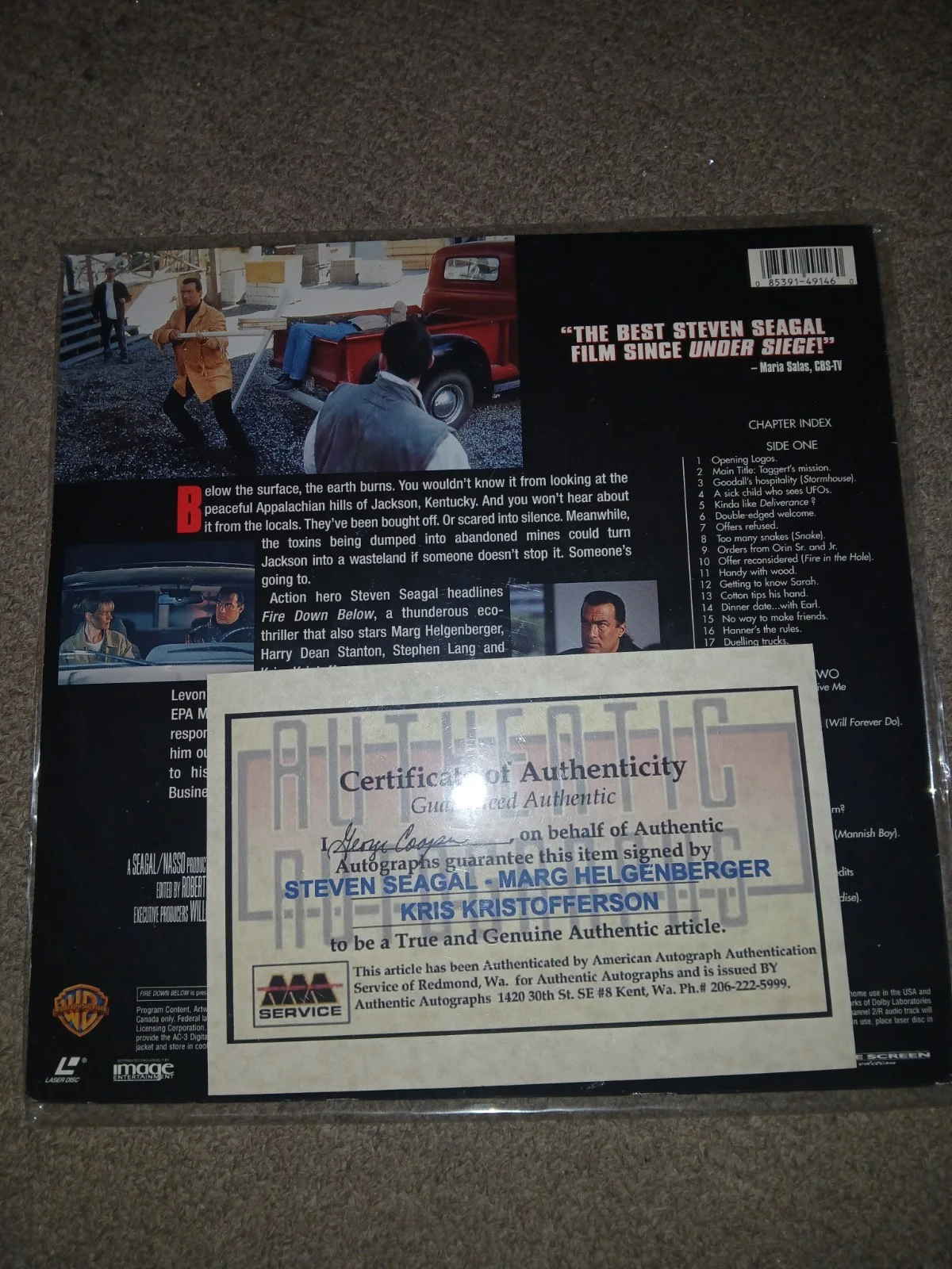 Steven Segal Autograph, image 2