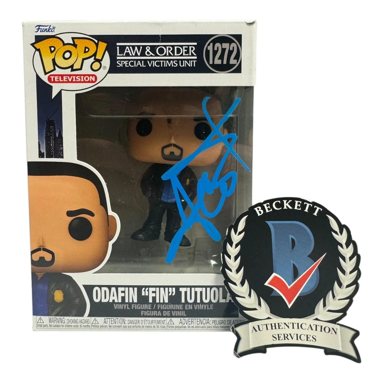 ICE-T — ICE-T SIGNED AUTOGRAPH LAW & ORDER SVU FUNKO POP 1272 BECKETT BAS
