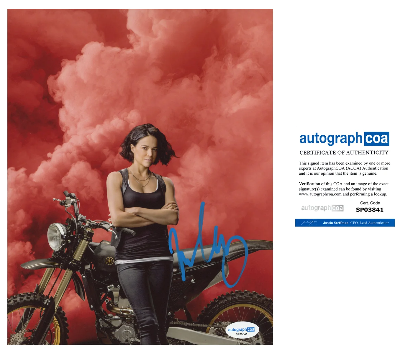 Michelle Rodriguez Fast and FuriousAutographed Signed 8x10 Photo ACOA, изображение 2