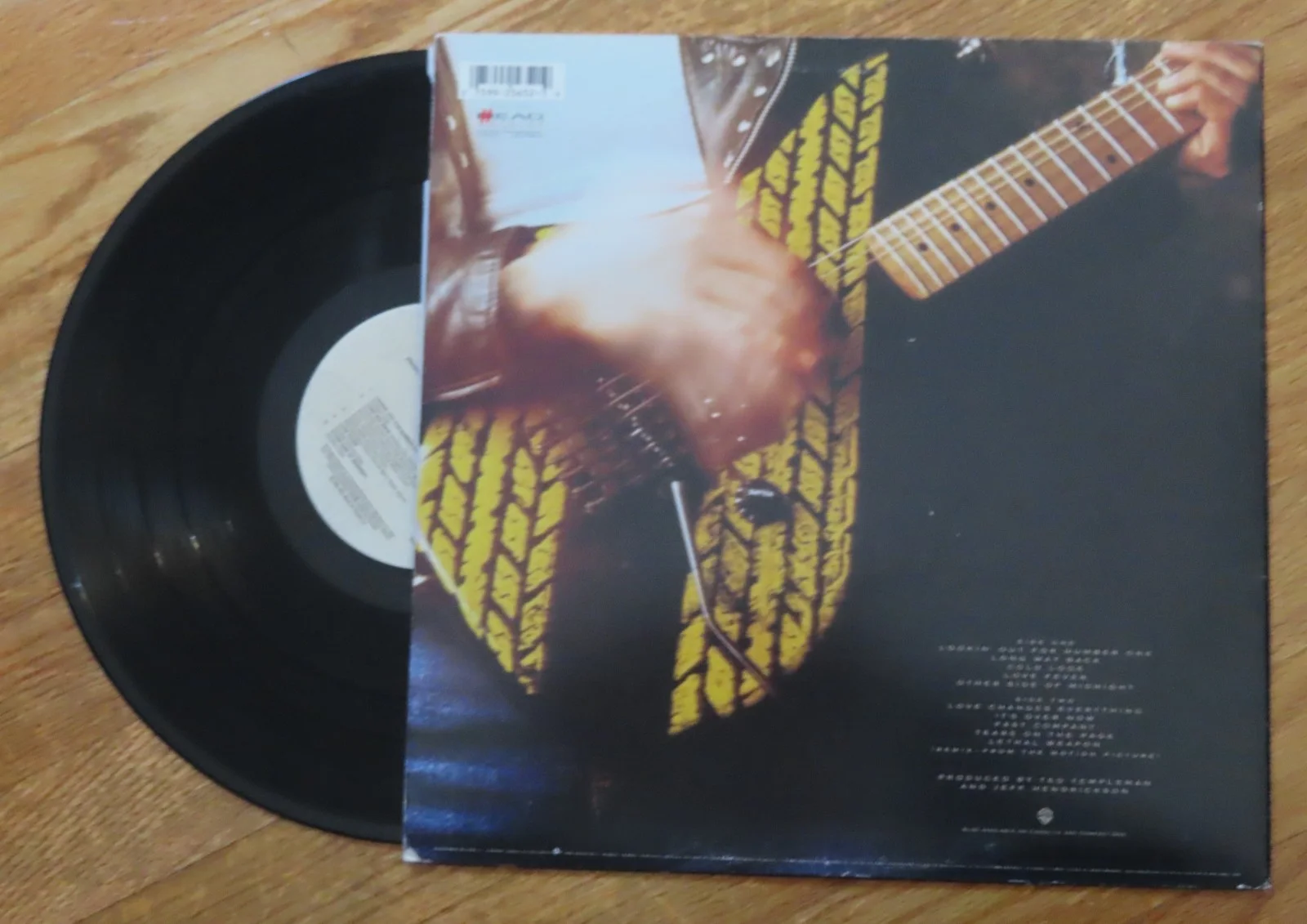 HONEYMOON SUITE signed Racing After Midnight 88 Record DERRY GREHAN JOHNNIE DEE, image 3