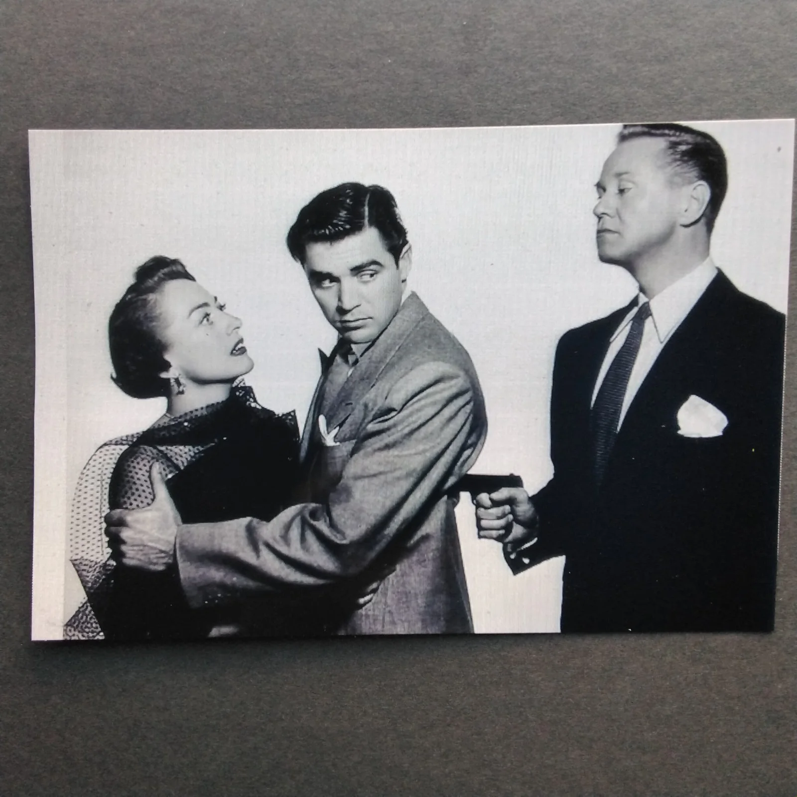 David Brian SIGNED Card Photo 50s Movie TV Actor Flamingo Road Intruder in Dust, изображение 5