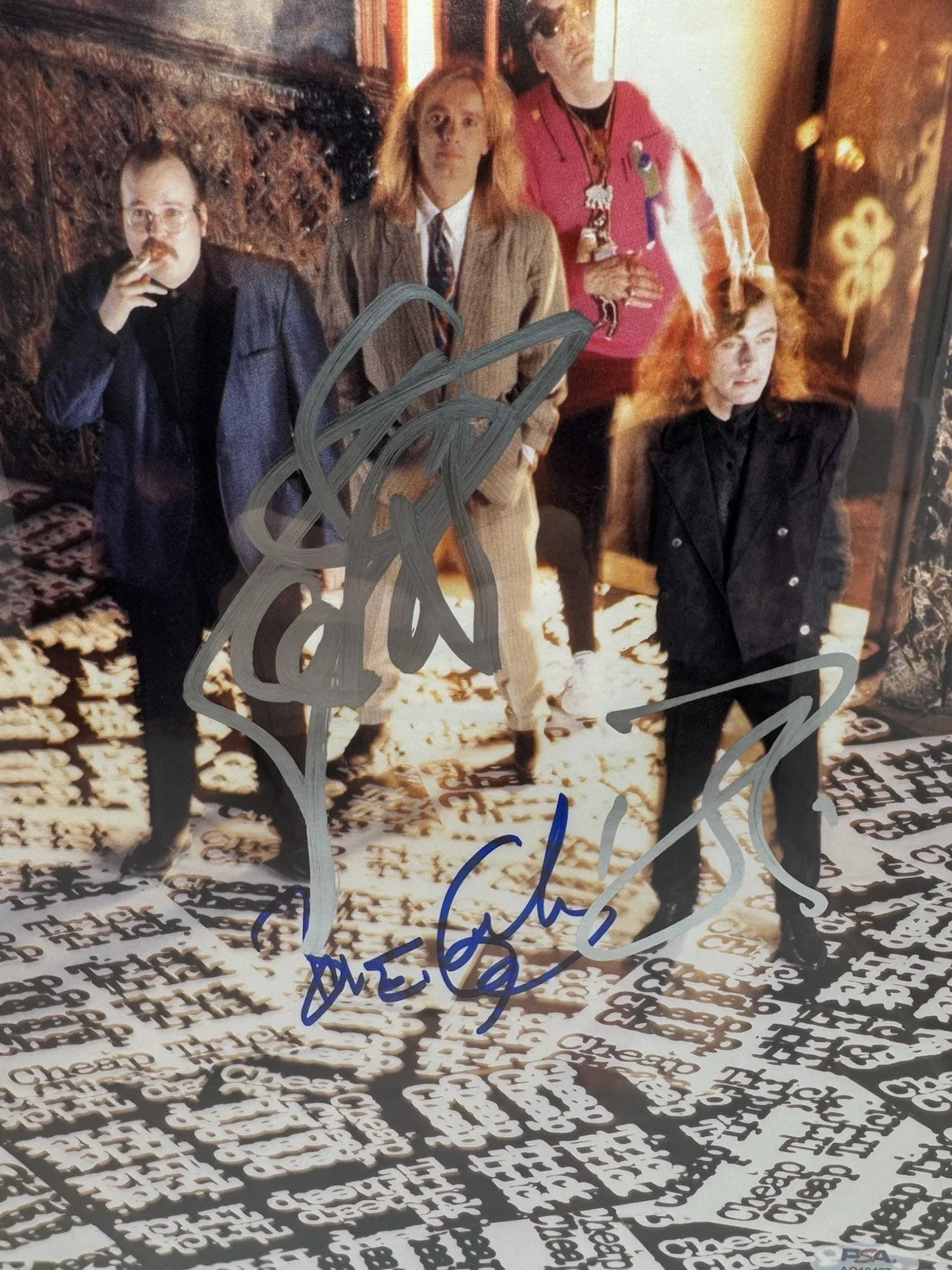 CHEAP TRICK Signed Vinyl Insert X4 Nielsen ZANDER TOM BUN E PSA/DNA Autograph, image 2