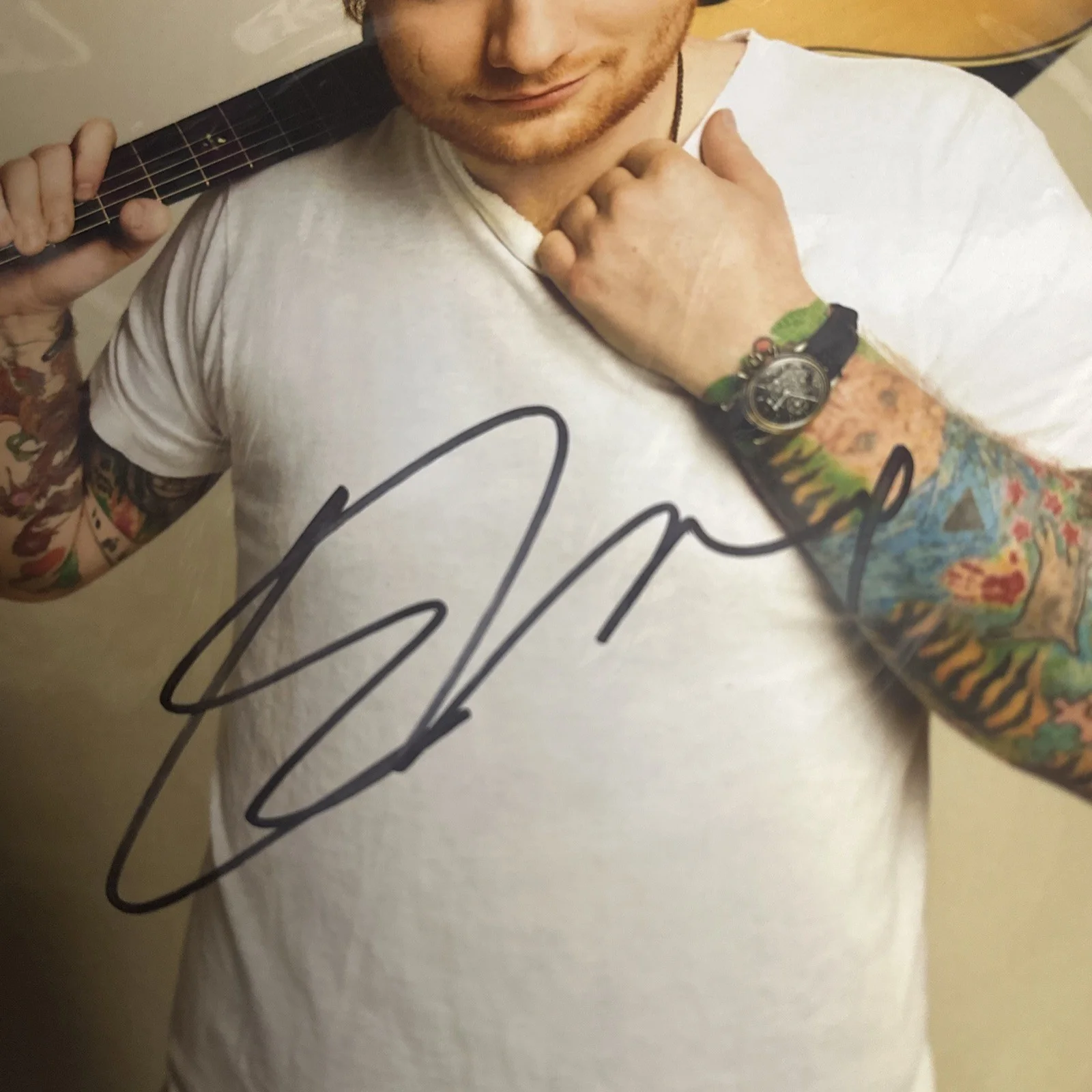 Ed Sheeran — Ed Sheeran signed 8x10 Photograph - Mint - With COA, image 3