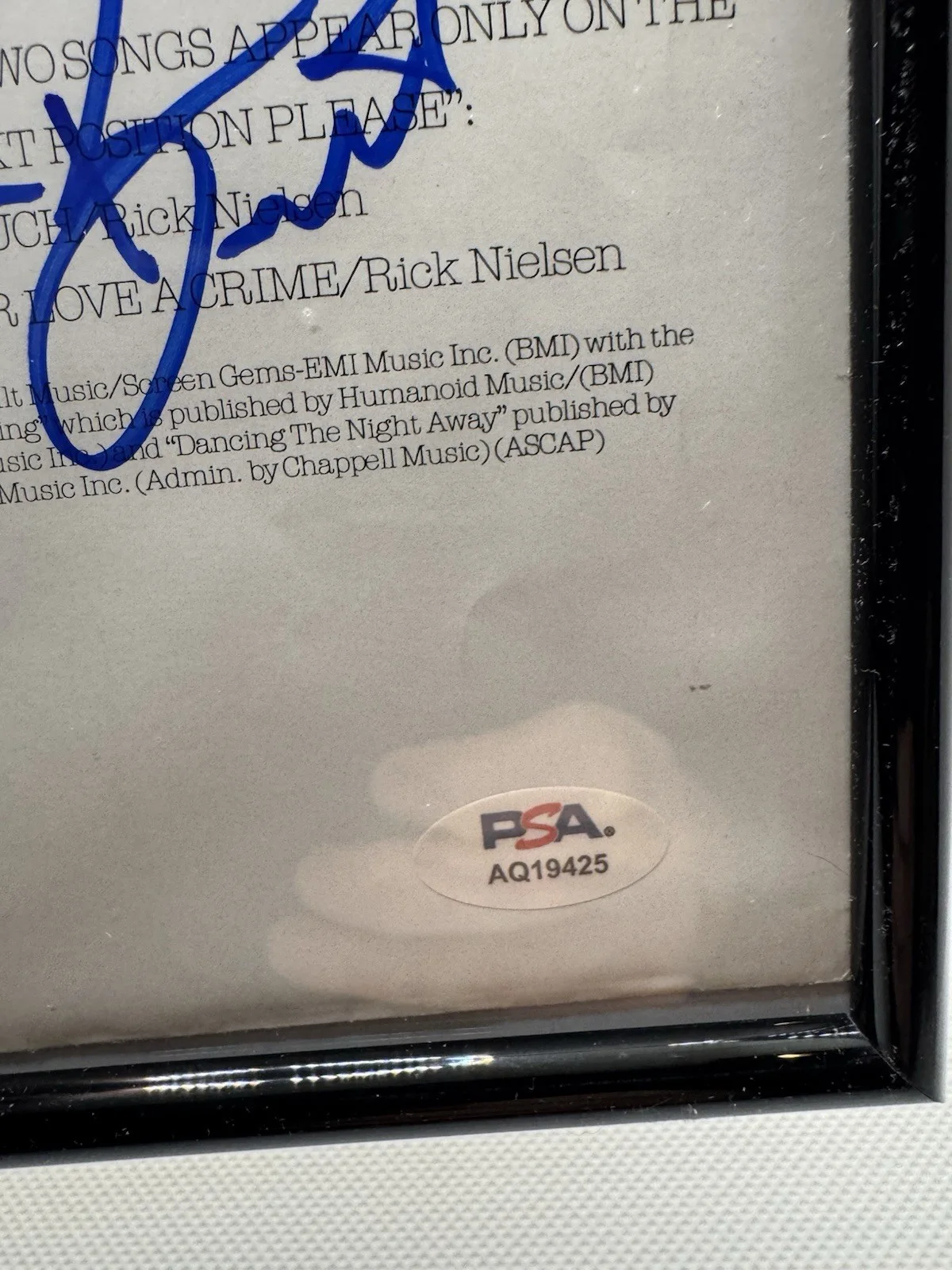 CHEAP TRICK Signed Vinyl Insert X4 Nielsen ZANDER BRANDT BUN E PSA/DNA Autograph, изображение 4