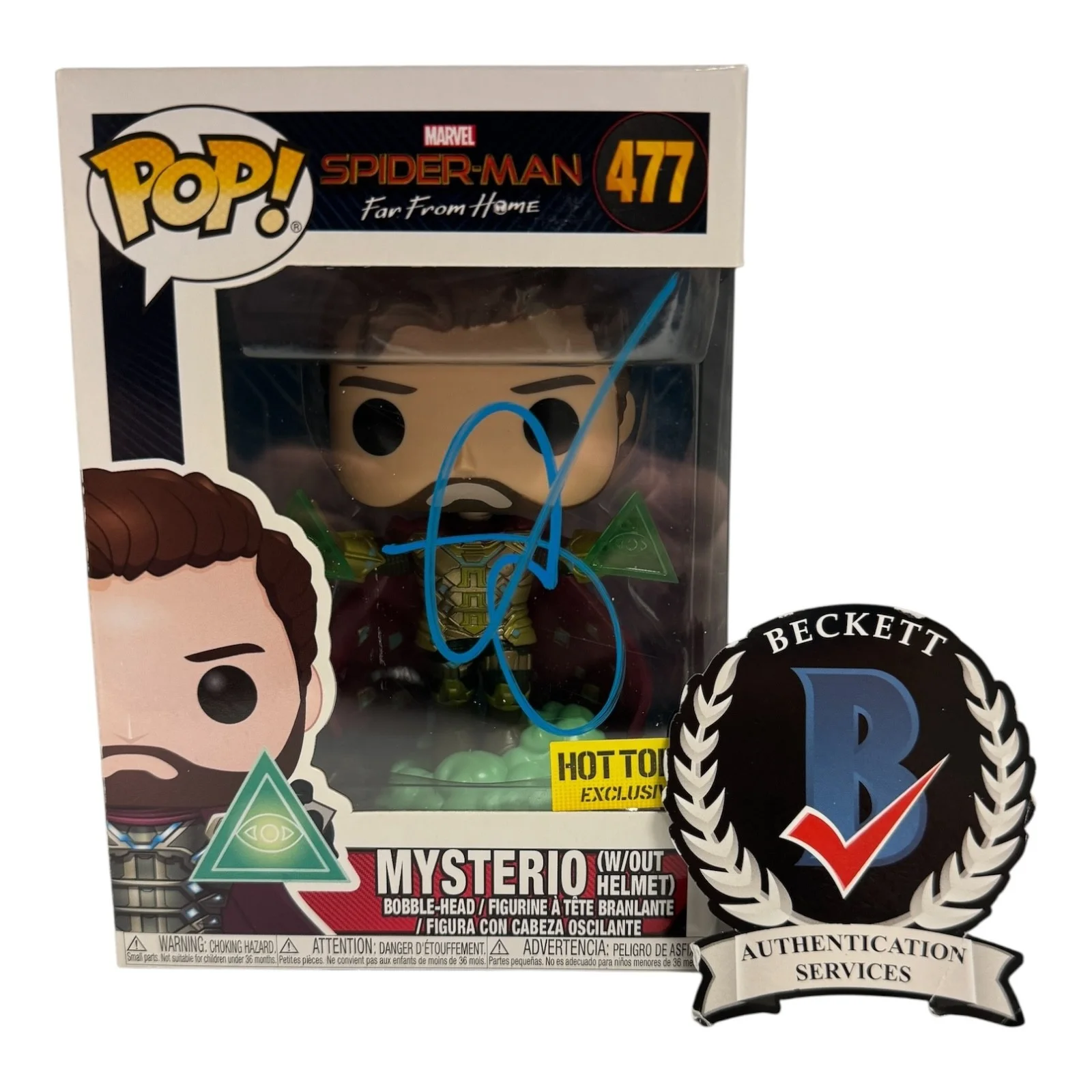 Jake Gyllenhaal — Jake Gyllenhaal Signed Autograph Spider-Man Far From Home Funko Pop 477 Beckett