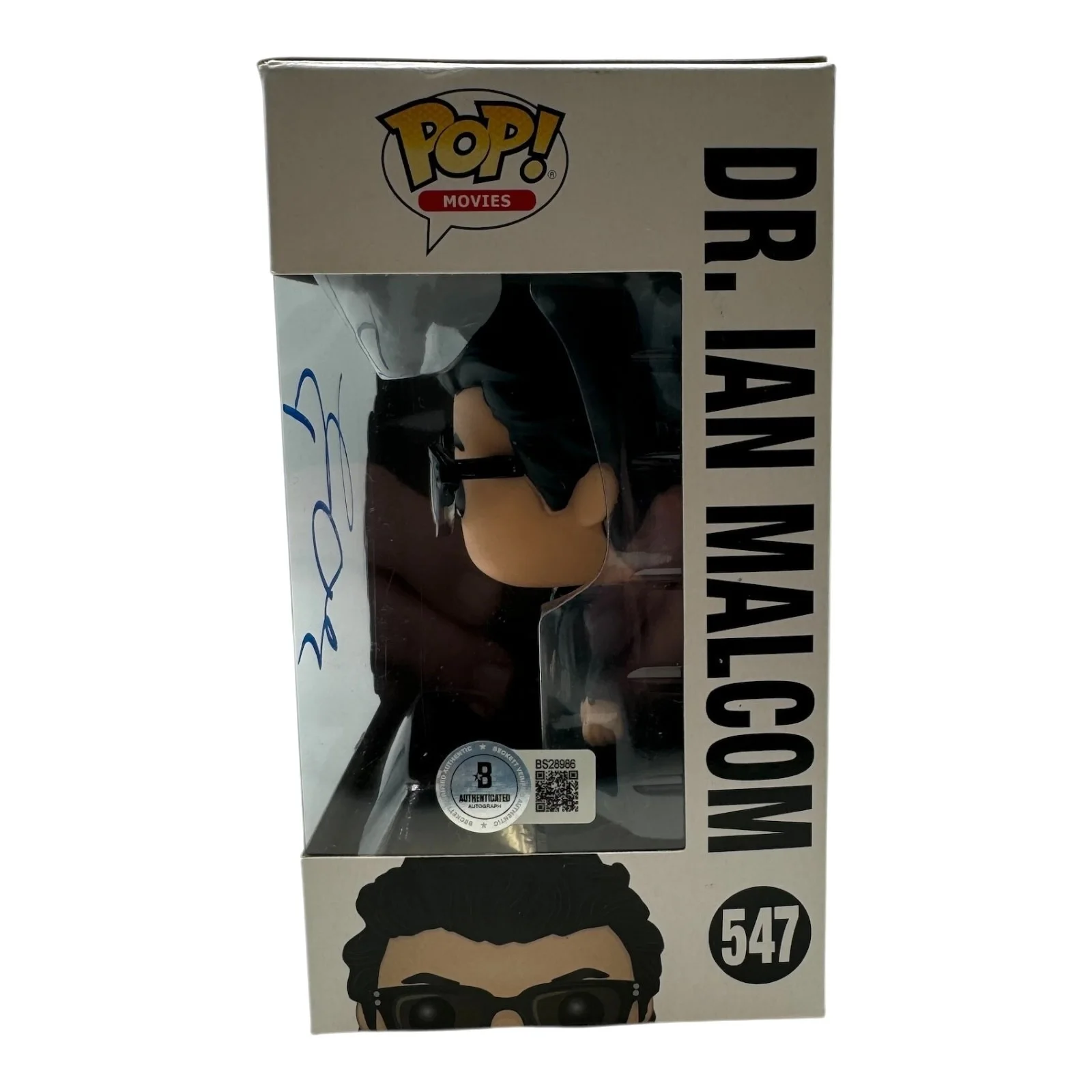 Jeff Goldblum — Jeff Goldblum Signed Autograph Jurassic Park Funko Pop 547 Beckett Dr Ian Malcom, image 2