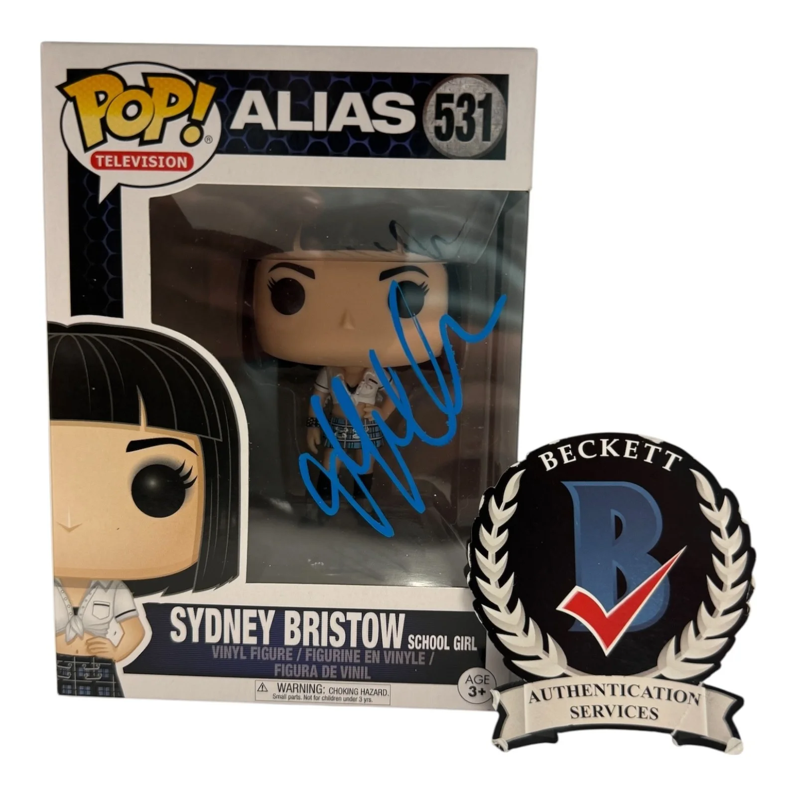 Jennifer Garner — Jennifer Garner Signed Autograph Alias Funko Pop 531 Beckett BAS Sydney Bristow
