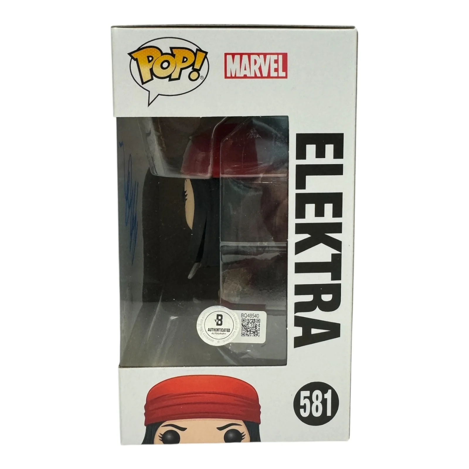 Jennifer Garner — Jennifer Garner Signed Autograph Elektra Funko Pop 581 Beckett BAS Marvel, image 2
