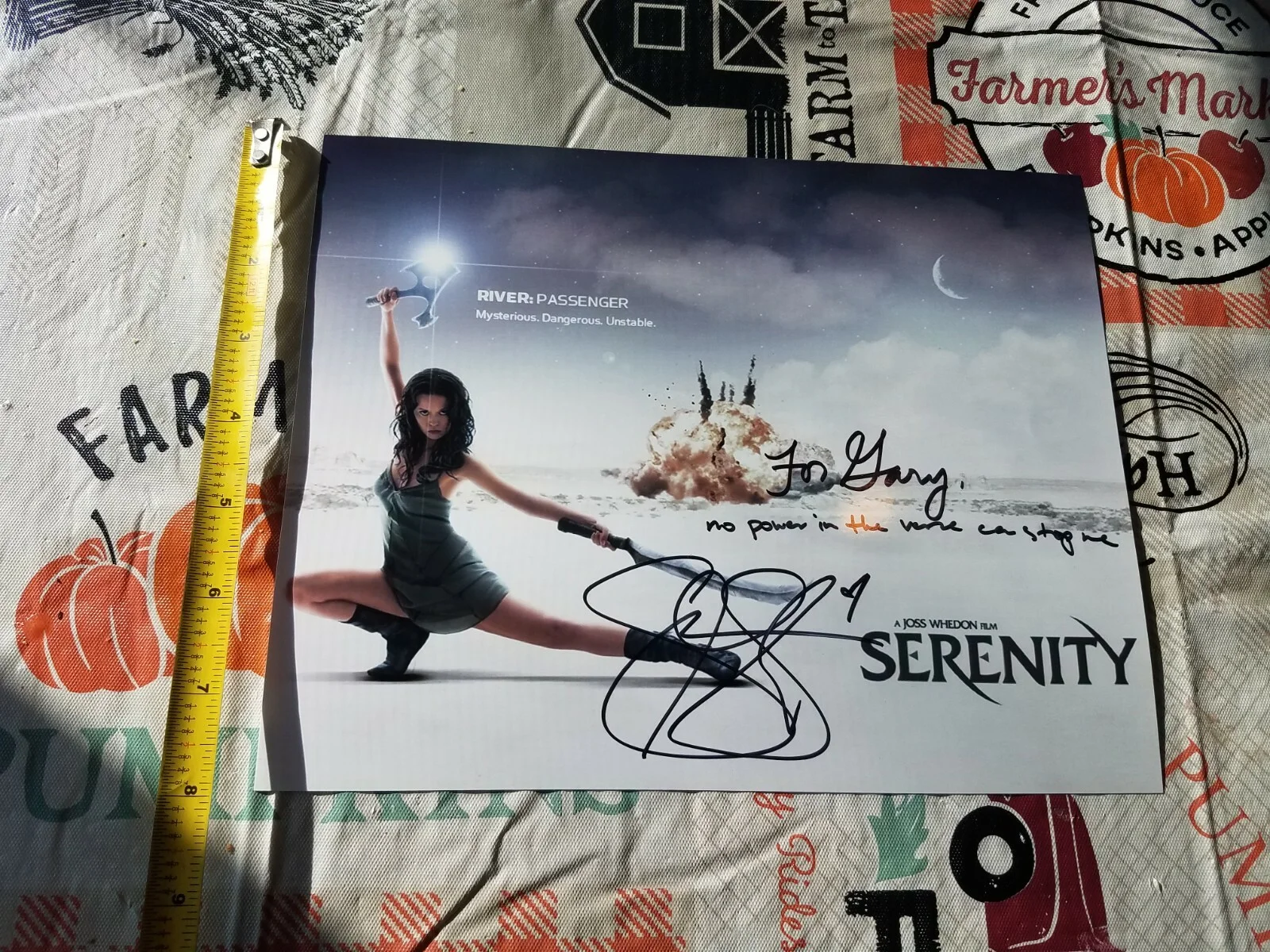SUMMER GLAU — Sexy SUMMER GLAU Signed Autographed SERENITY FIREFLY 8x10 No Power in the Verse