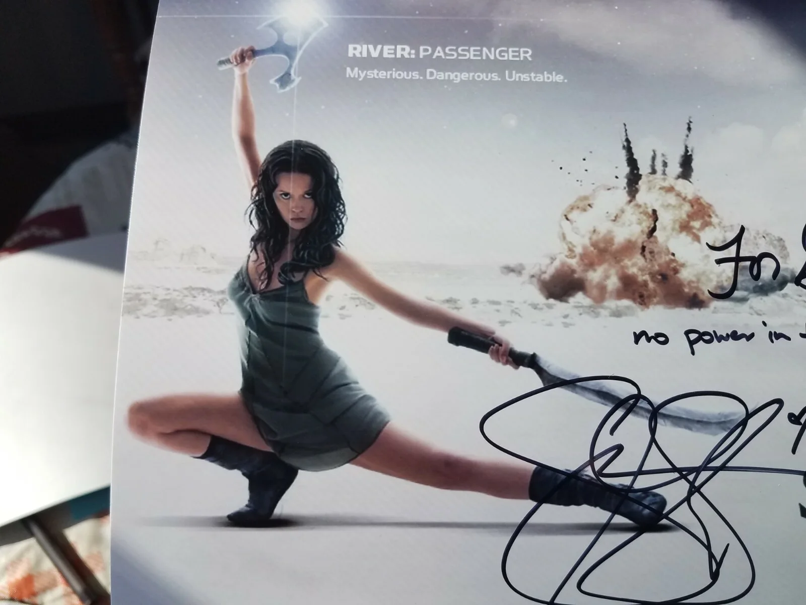 SUMMER GLAU — Sexy SUMMER GLAU Signed Autographed SERENITY FIREFLY 8x10 No Power in the Verse, изображение 2