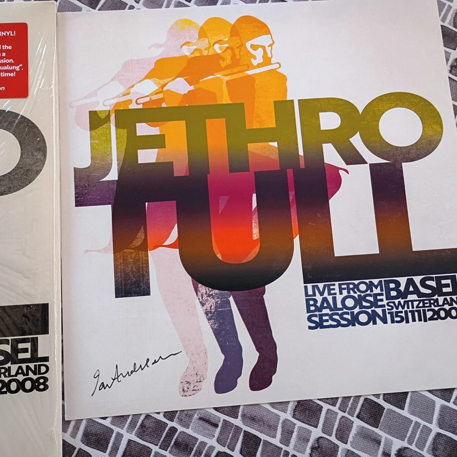 Jethro Tull Ian Anderson signed Live Basel Baloise insert Limited sold out, image 2