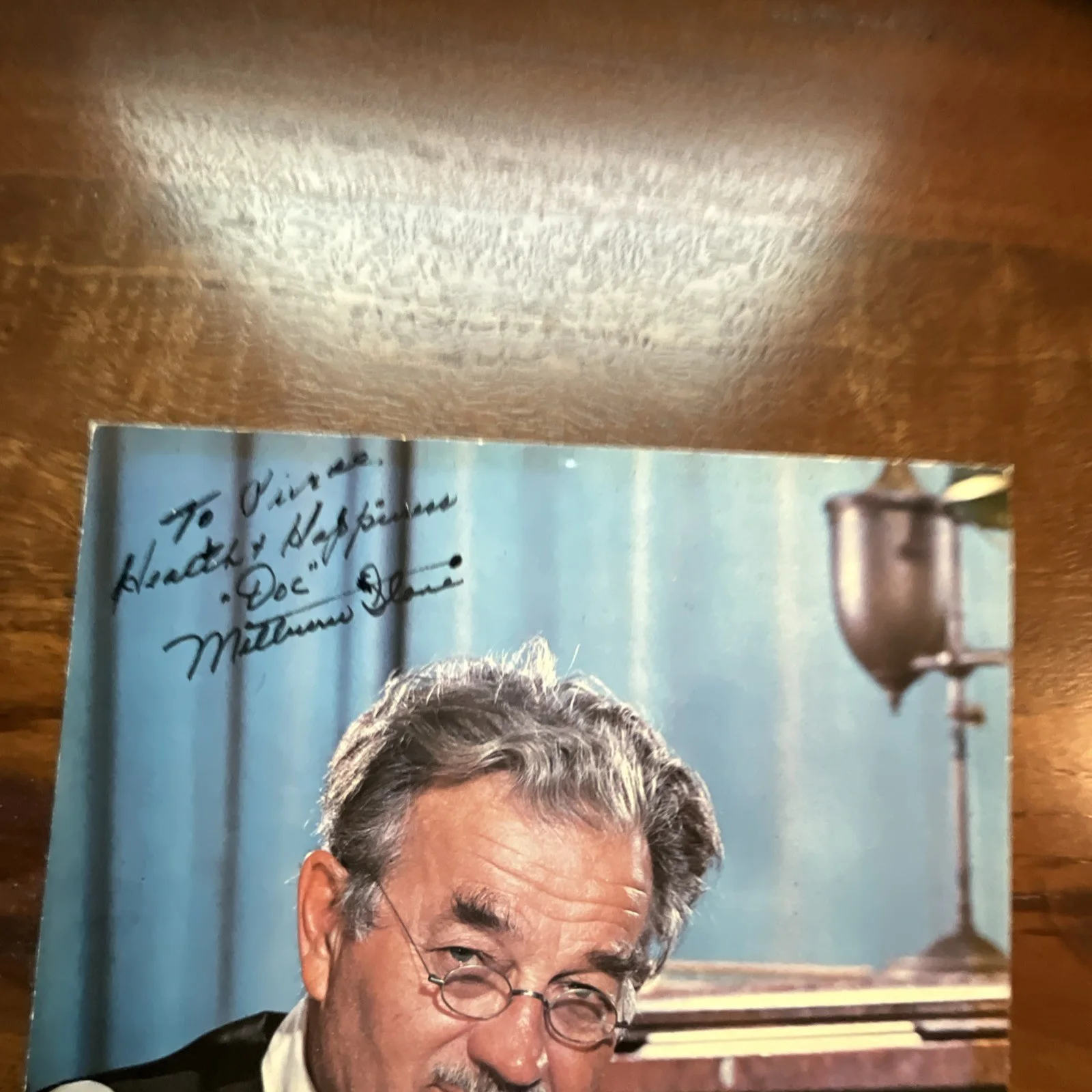 Milburn Stone — Milburn Stone Signed Gunsmoke Photograph Original RR Auction COA, изображение 2