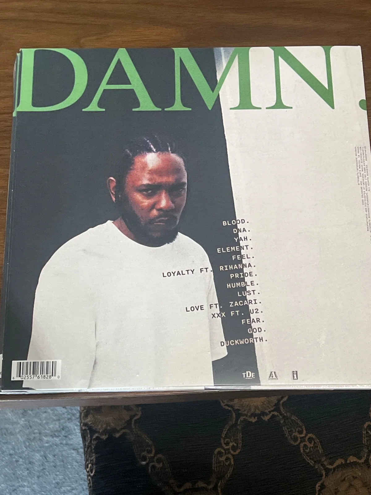 100% Authentic Kendrick Lamar autographed DAMN album LP hand signed rare sealed, изображение 3