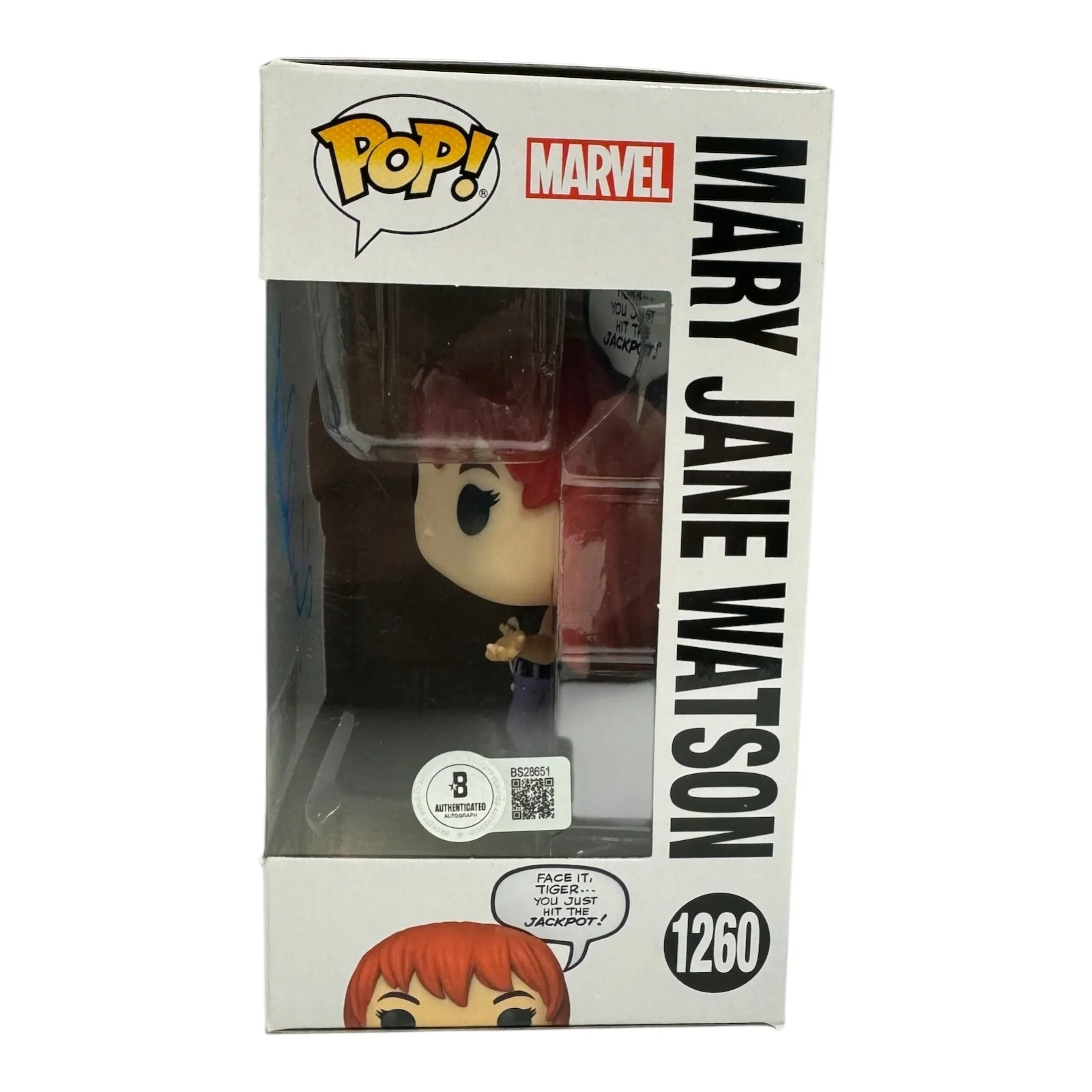 KIRSTEN DUNST — Kirsten Dunst Signed Autograph Funko Pop 1260 Spider-Man Beckett BAS Mary Jane, изображение 2