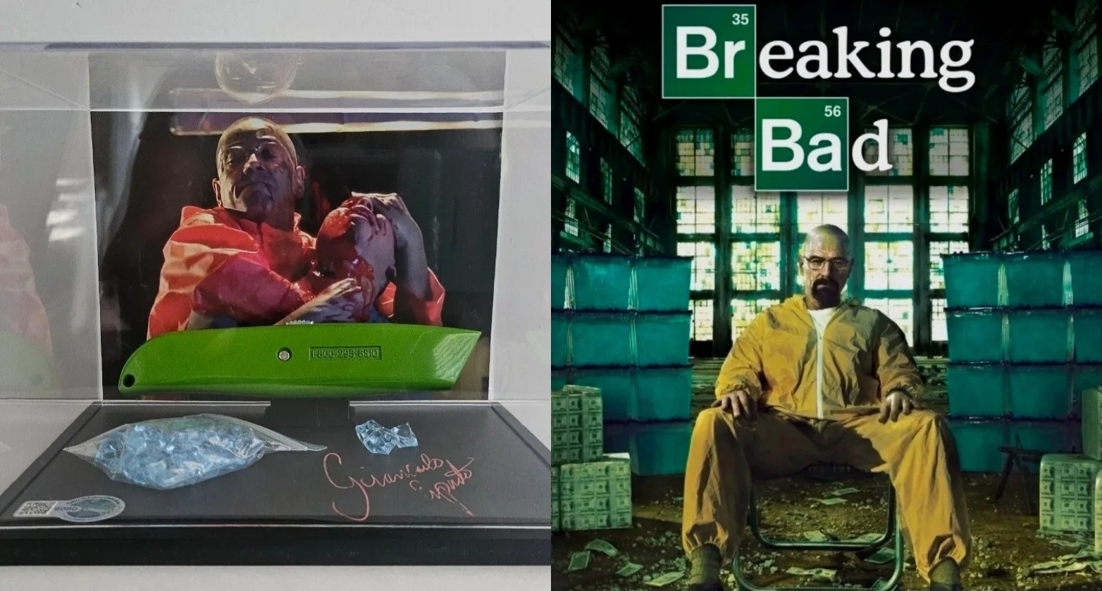Giancarlo Esposito — Breaking Bad Giancarlo Esposito Gus Fring Signed Box Cutter Display Prop COA