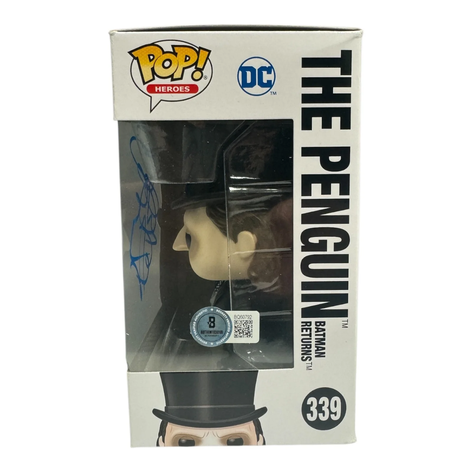DANNY DEVITO — DANNY DEVITO SIGNED AUTOGRAPH BATMAN RETURNS FUNKO POP 339 BECKETT THE PENGUIN, image 2