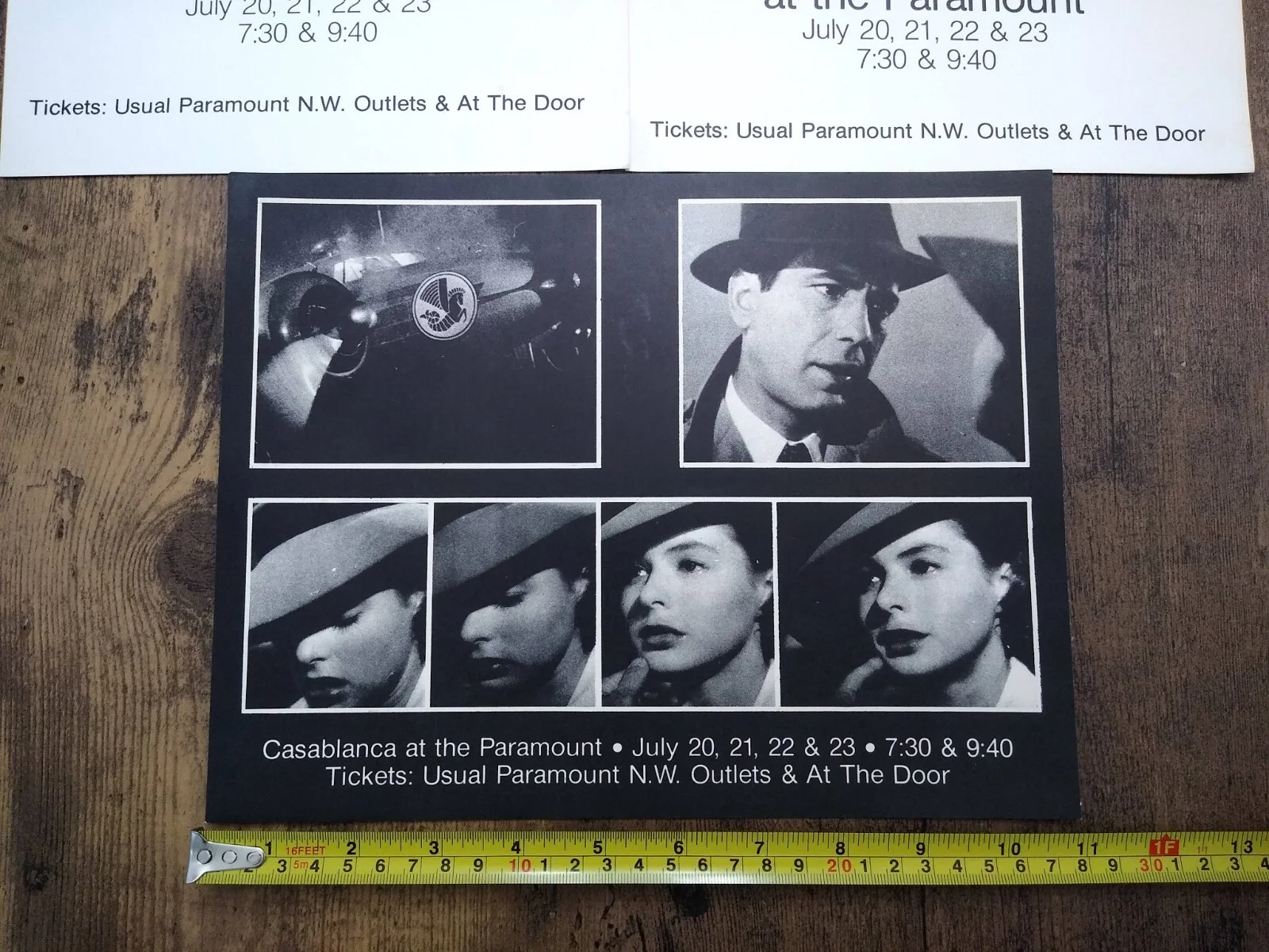 Rare Casablanca at the Paramount Old Photo Print Ingrid Bergman Humphrey Bogart, изображение 3