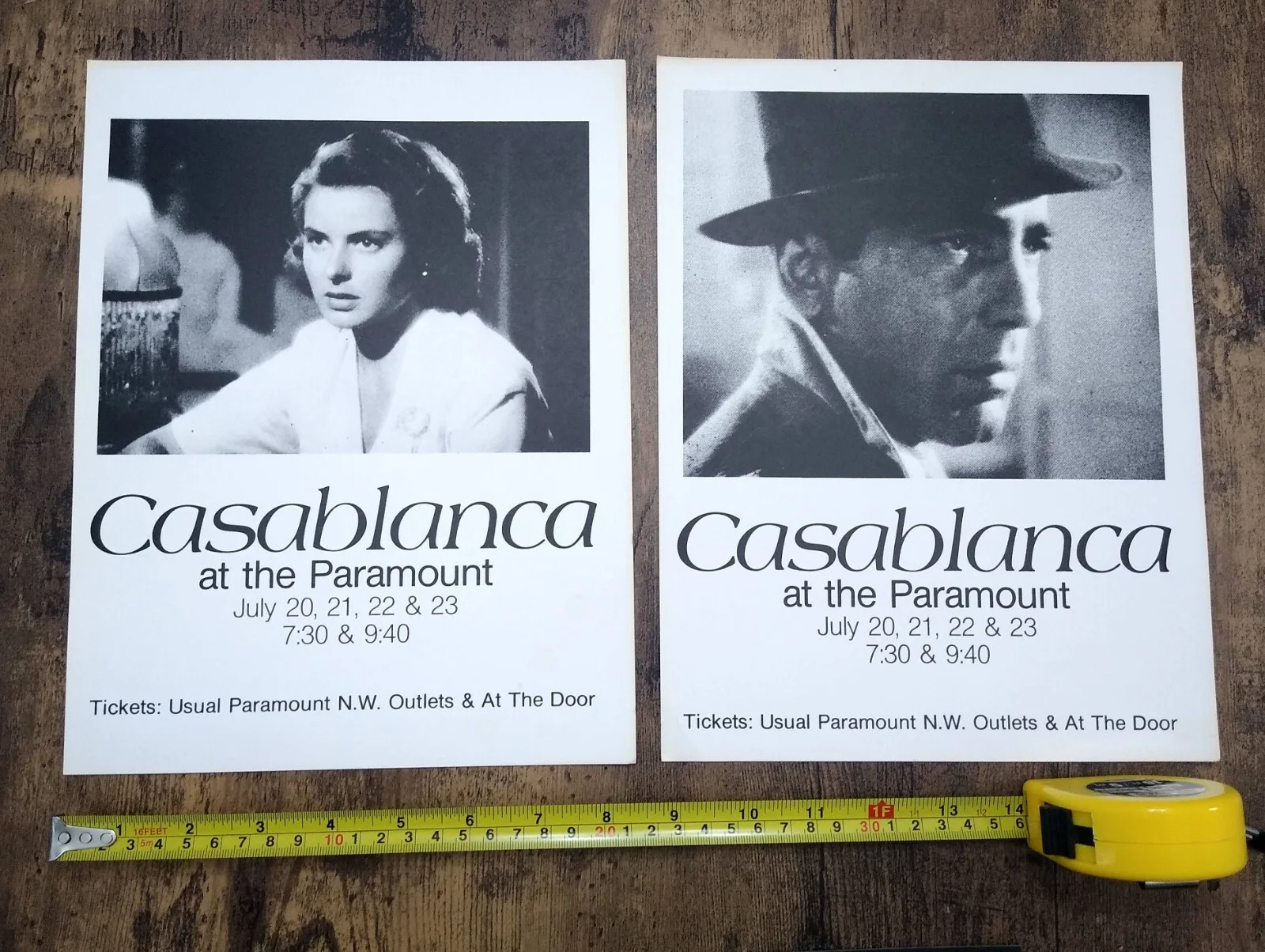 Rare Casablanca at the Paramount Old Photo Print Ingrid Bergman Humphrey Bogart, изображение 4