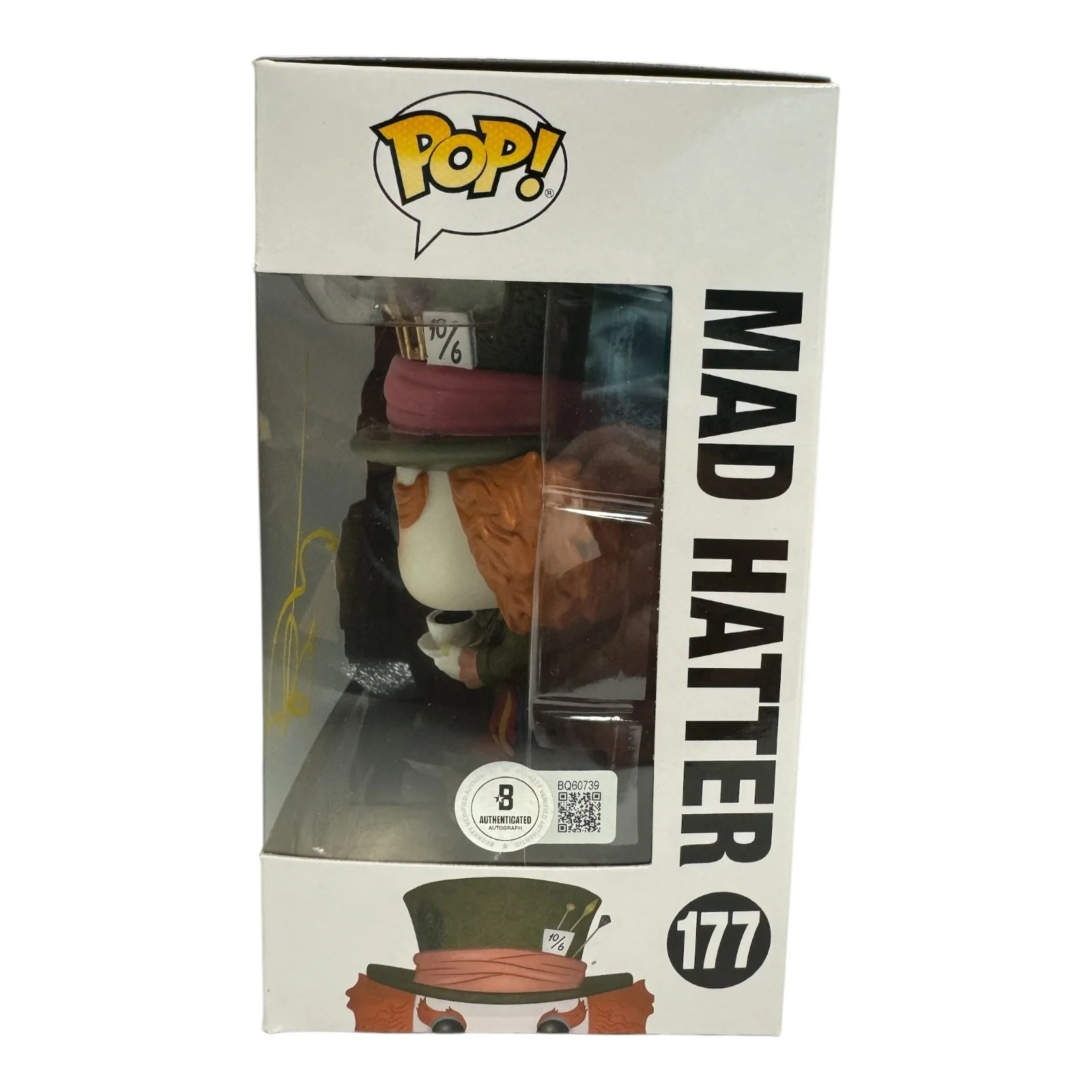 Johnny Depp — Johnny Depp Signed Auto Mad Hatter Funko Pop 177 Beckett BAS Alice In Wonderland, изображение 2