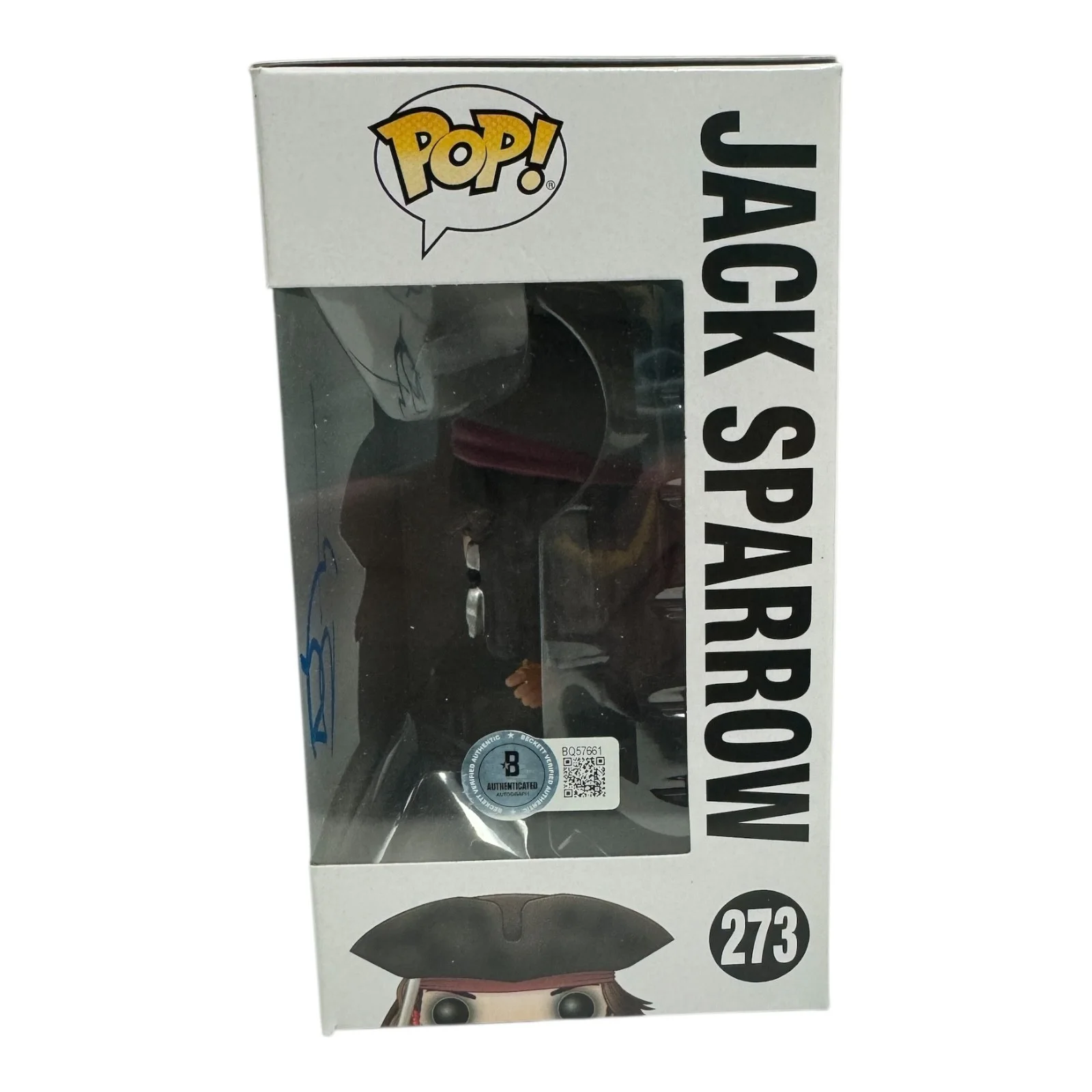 JOHNNY DEPP — JOHNNY DEPP SIGNED AUTOGRAPH PIRATES OF THE CARIBBEAN FUNKO POP 273 BECKETT BAS, изображение 2