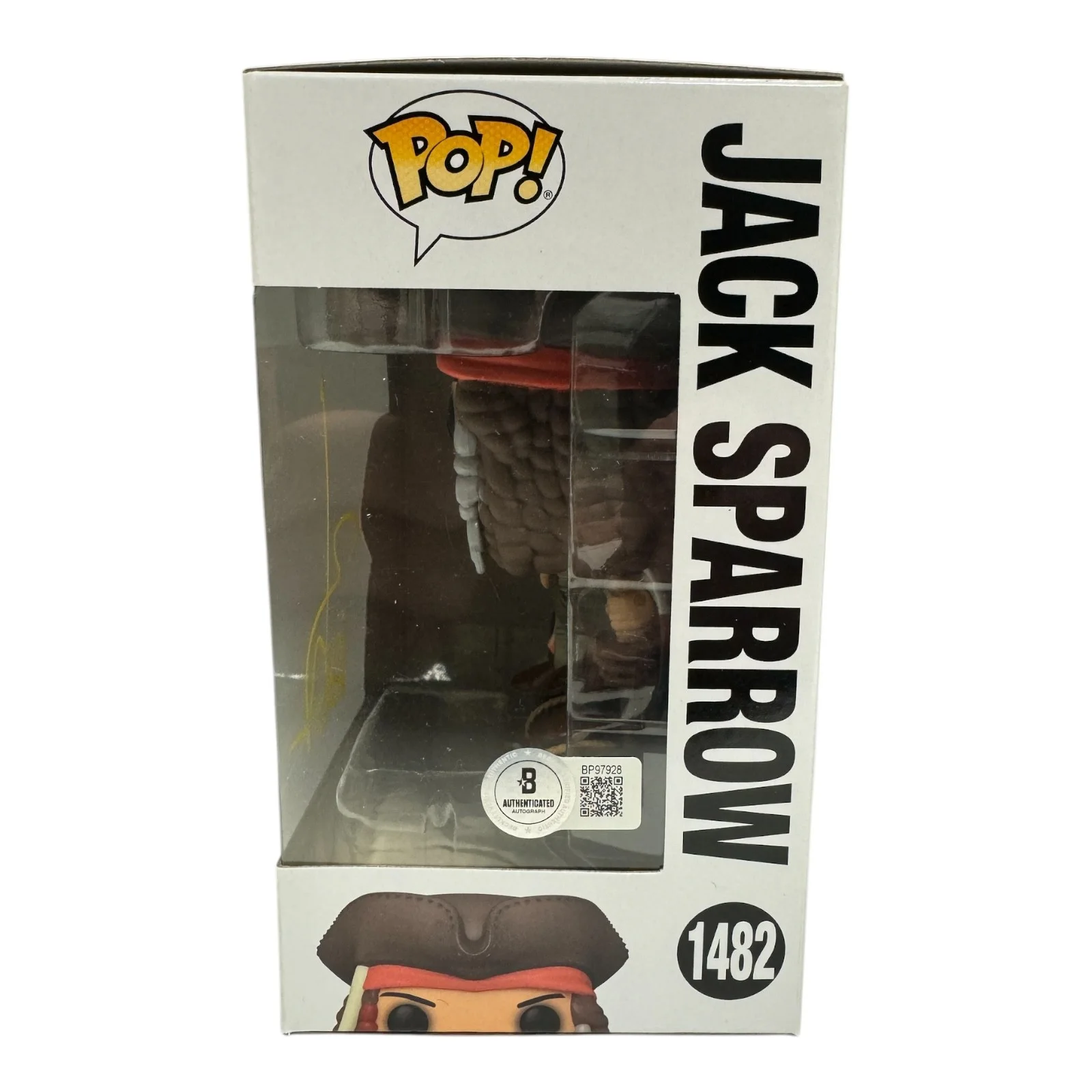 JOHNNY DEPP — JOHNNY DEPP SIGNED AUTOGRAPH PIRATES OF THE CARIBBEAN FUNKO POP 1482 BECKETT BAS, изображение 2