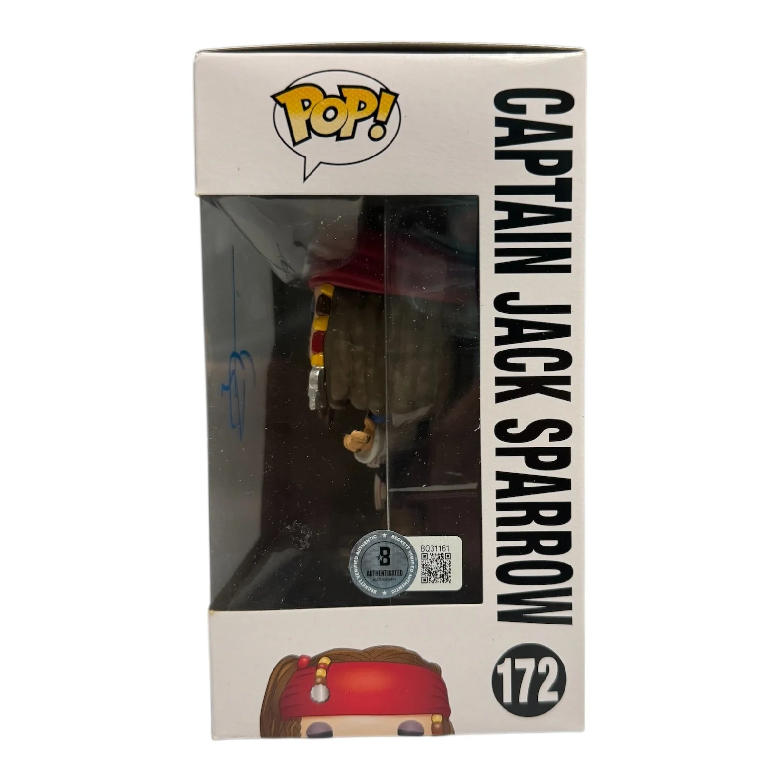 JOHNNY DEPP — JOHNNY DEPP SIGNED AUTOGRAPH PIRATES OF THE CARIBBEAN FUNKO POP 172 BECKETT BAS, изображение 2
