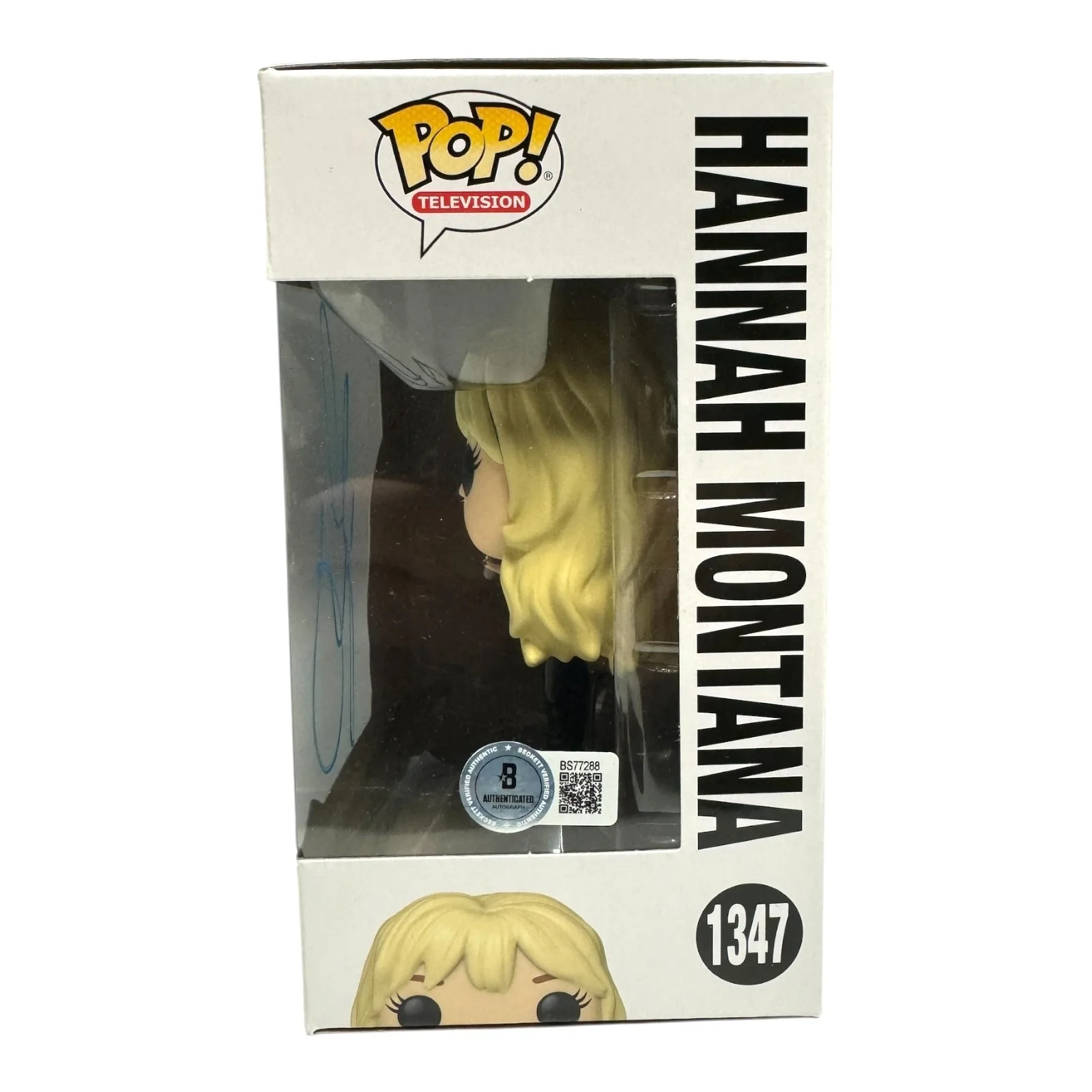 Miley Cyrus Signed Autograph Funko Pop 1347 Beckett BAS Hannah Montana, image 2