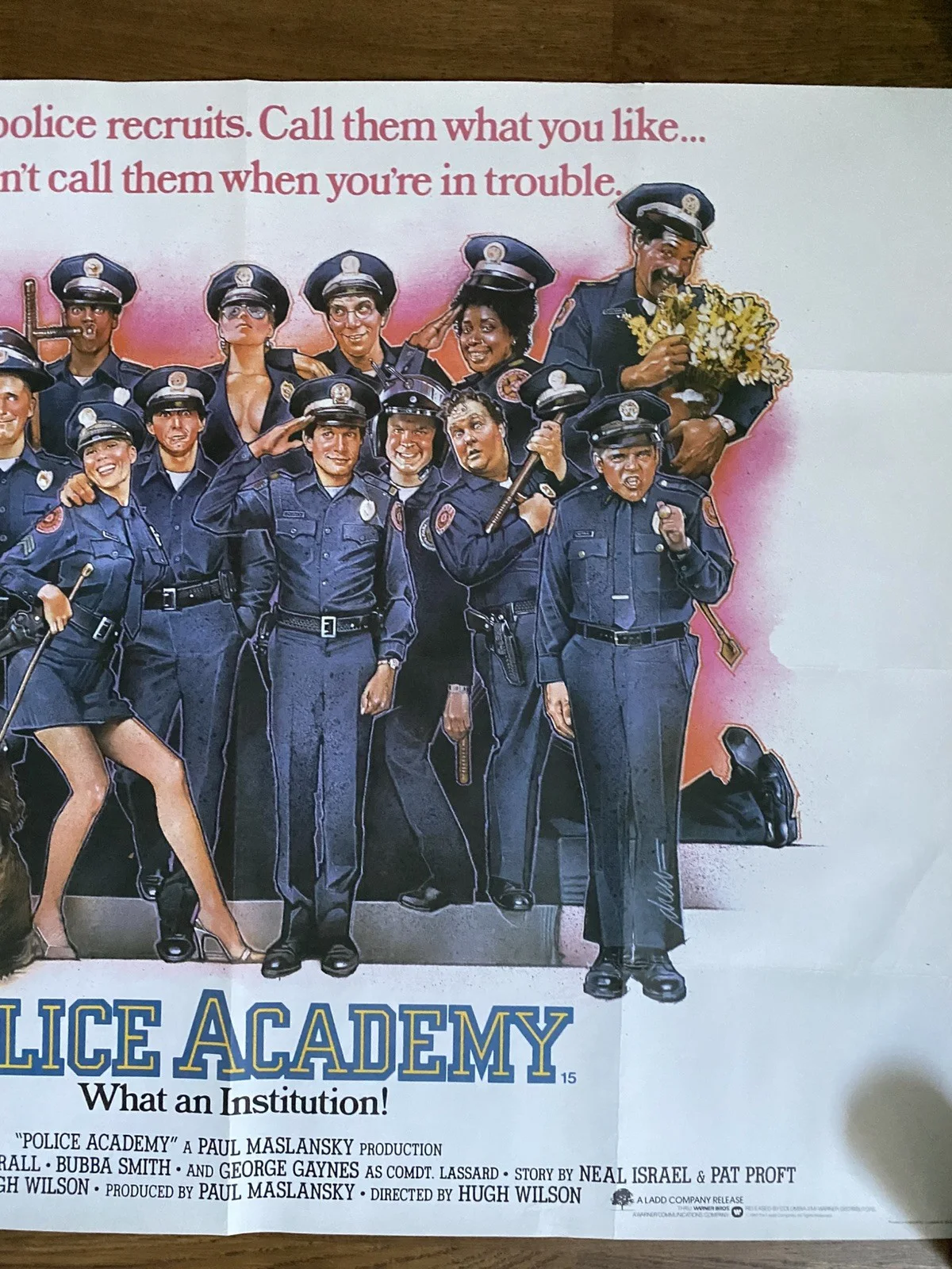 Police Academy 1984 Original UK Quad Poster Drew Struzan, изображение 3