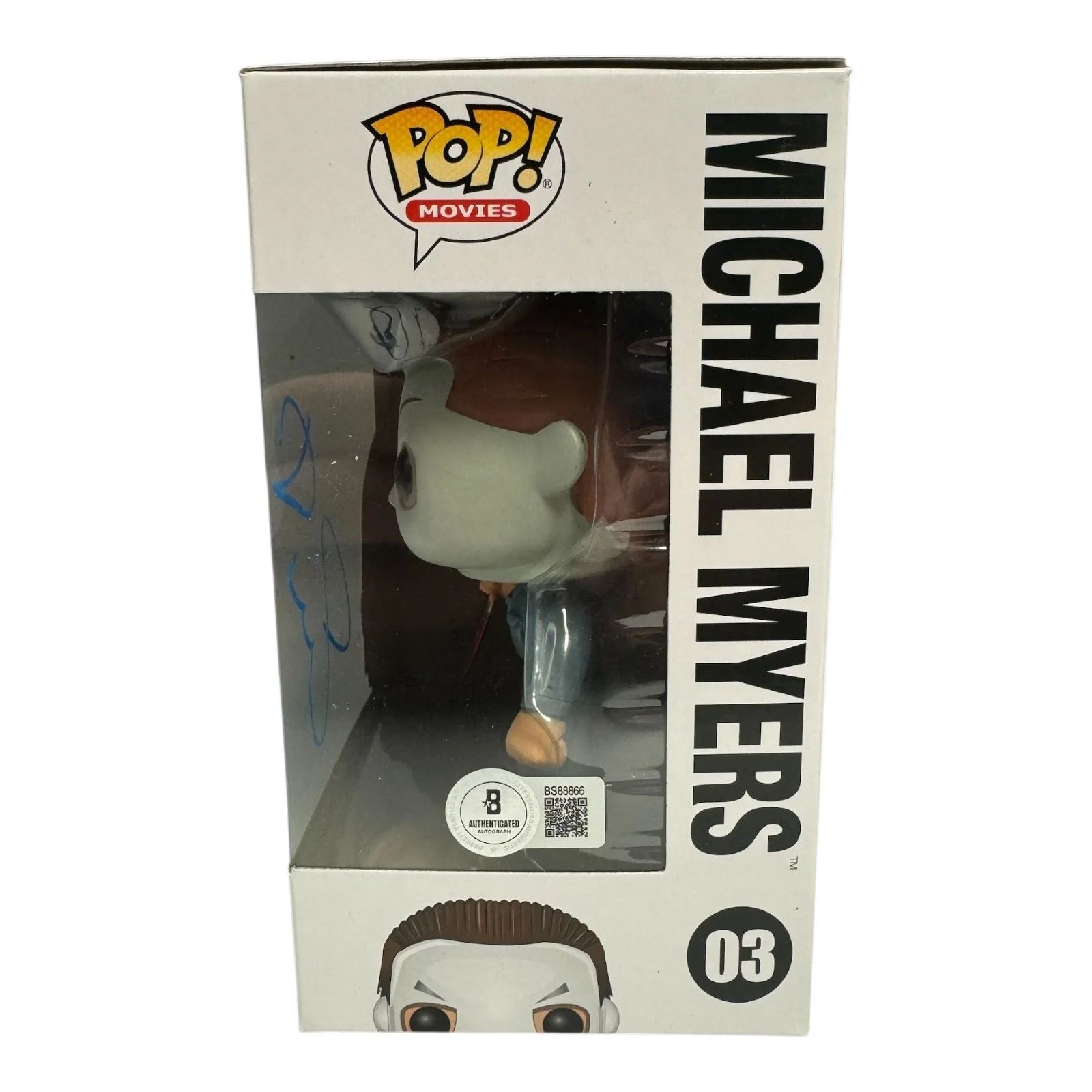 JAMIE LEE CURTIS — JAMIE LEE CURTIS SIGNED AUTOGRAPH HALLOWEEN FUNKO POP 03 BECKETT MICHAEL MYERS, image 2