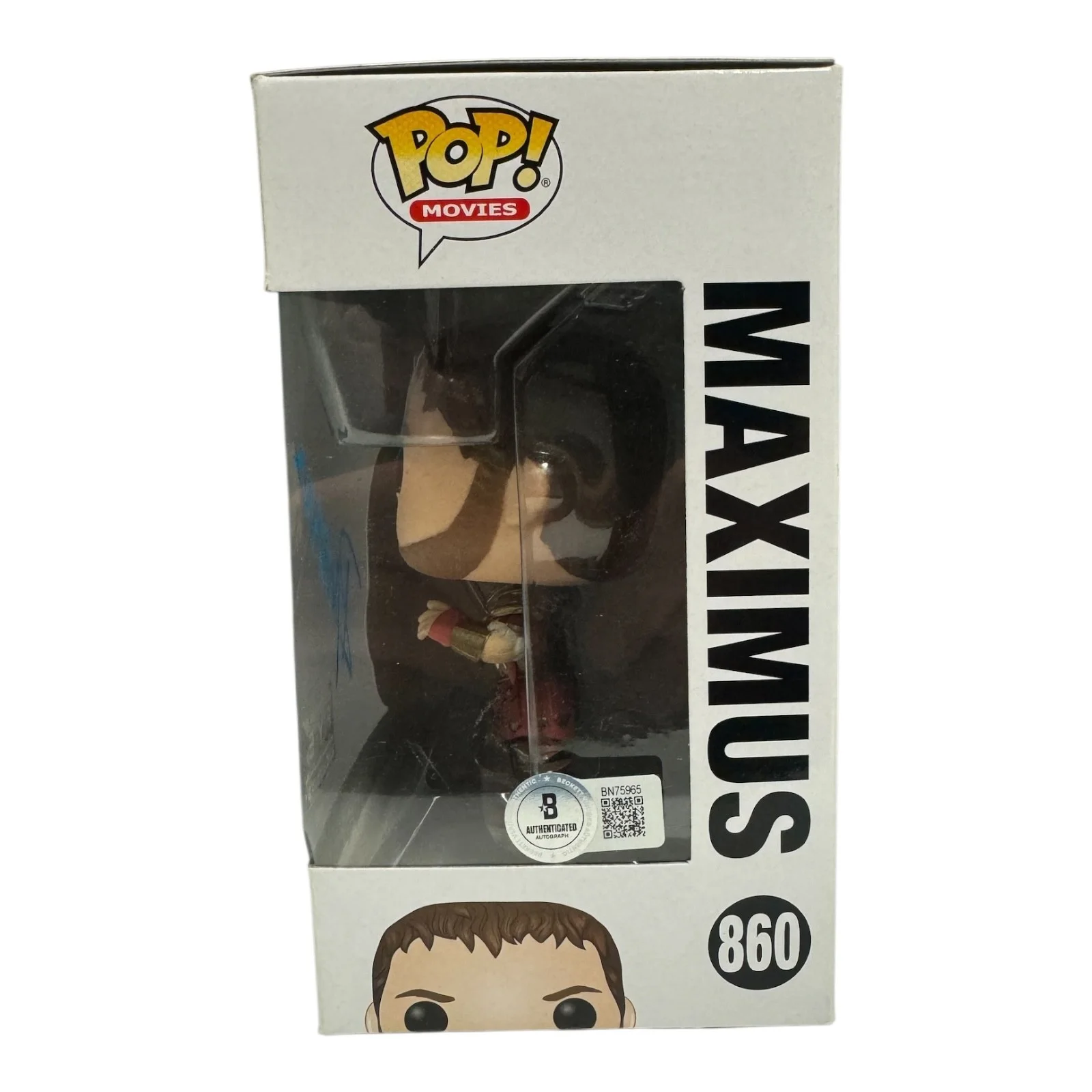 Russell Crowe — Russell Crowe Signed Autograph Gladiator Funko Pop 860 Beckett BAS Maximus, image 2