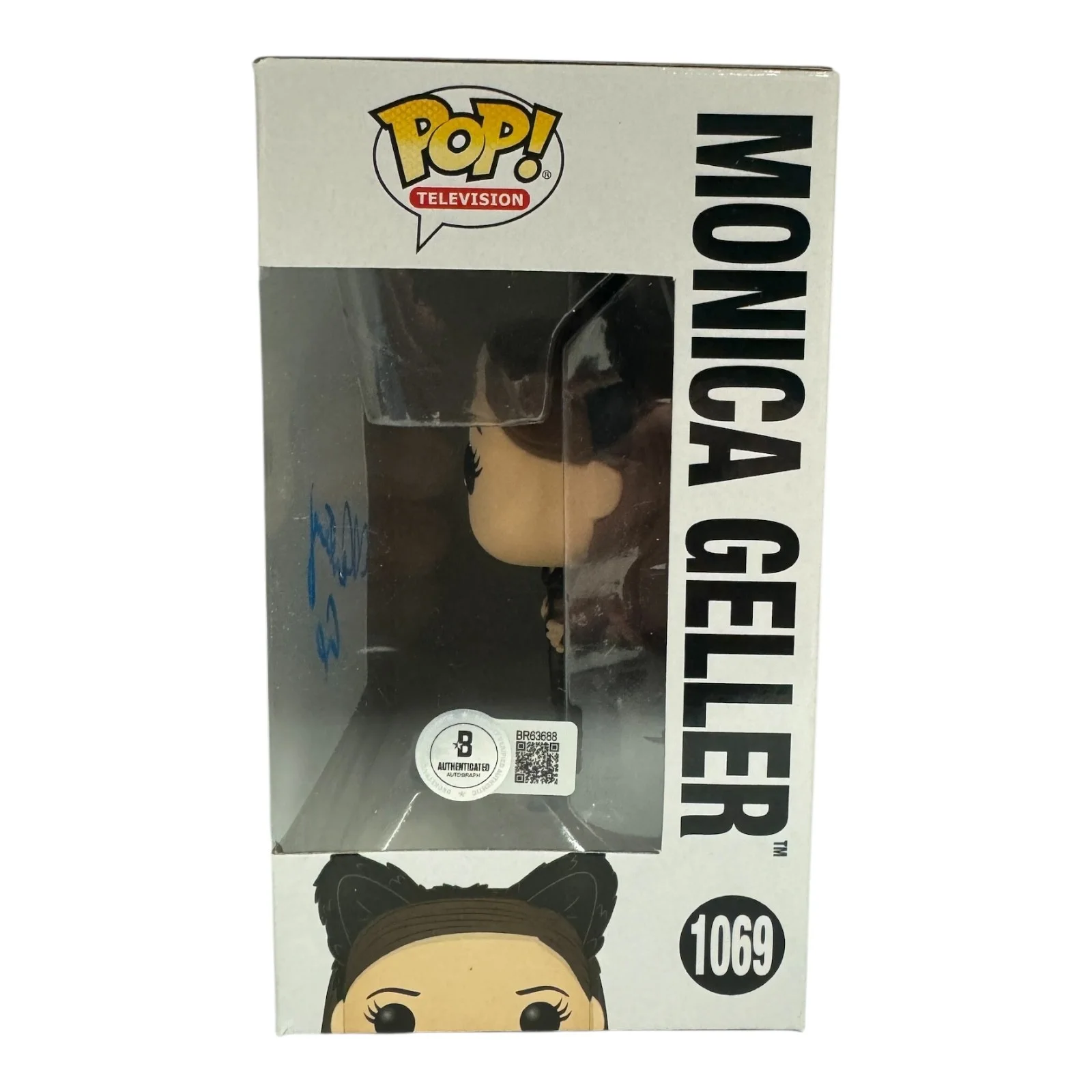 Courtney Cox — Courtney Cox Signed Autograph Friends Funko Pop 1069 Beckett BAS Monica Geller, изображение 2