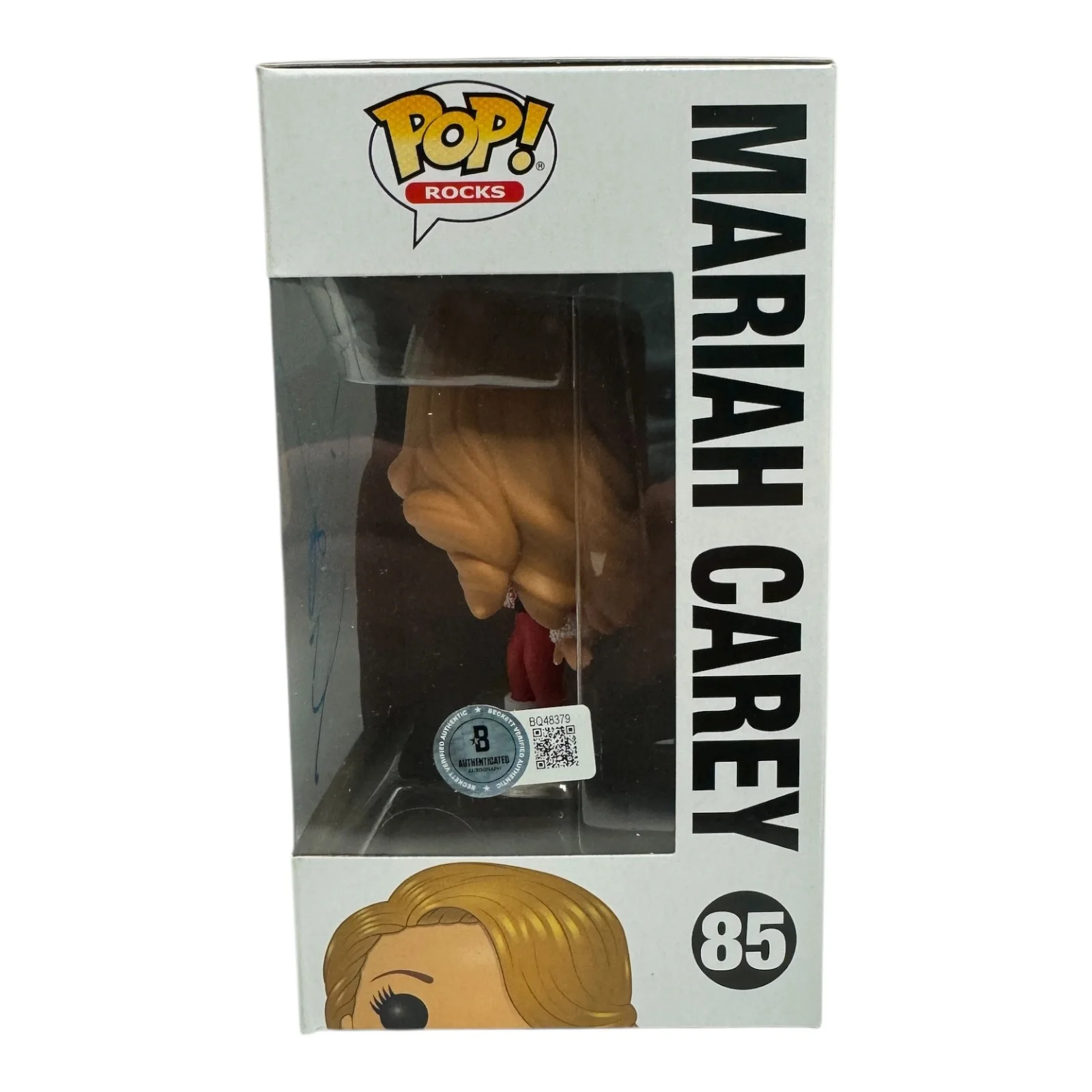 Mariah Carey Signed Autograph Funko Pop 85 Beckett BAS Merry Christmas, image 2