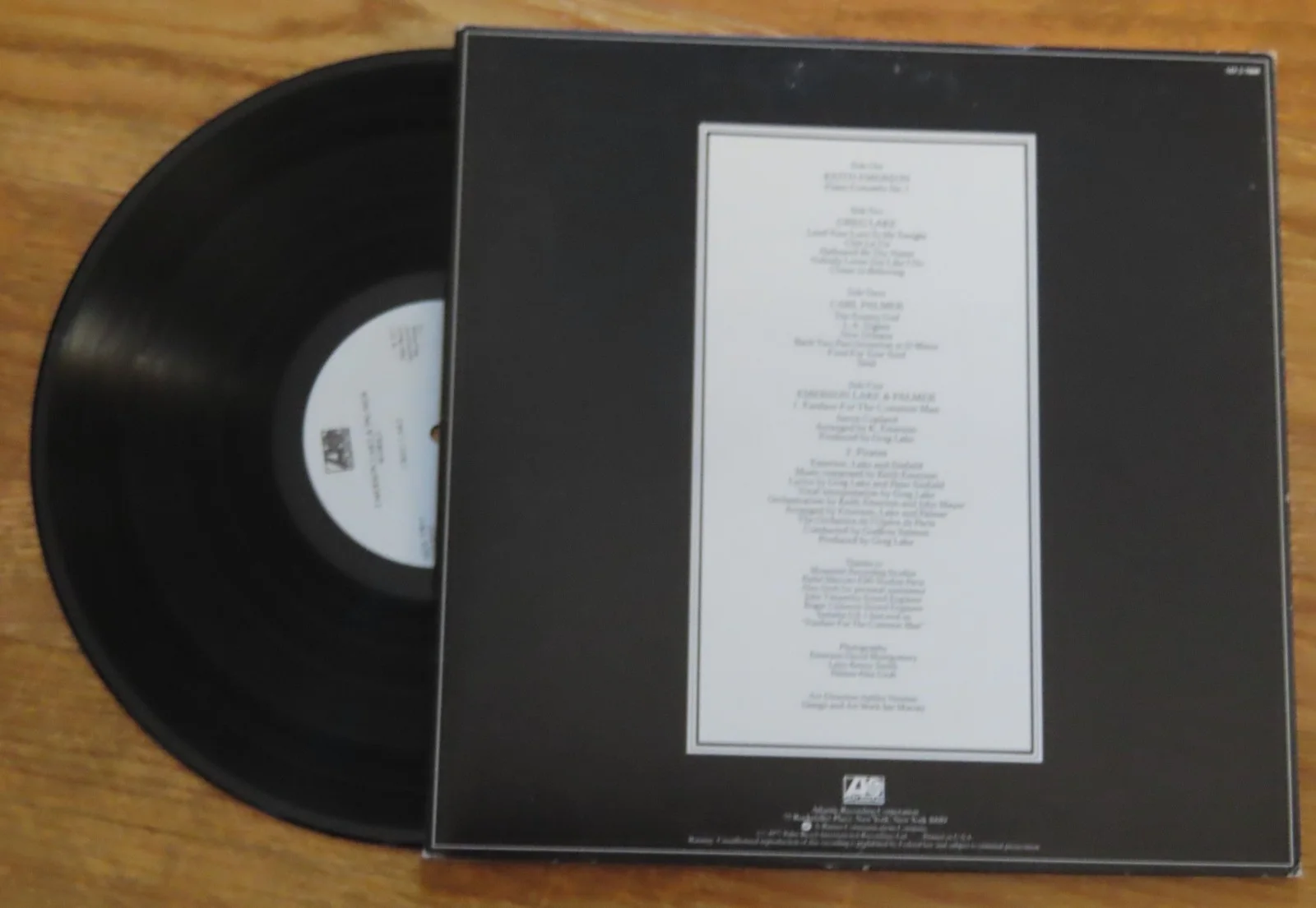 KEITH EMERSON (ELP) EMERSON LAKE PALMER signed "Works" 1977 Record / Album COA, image 3