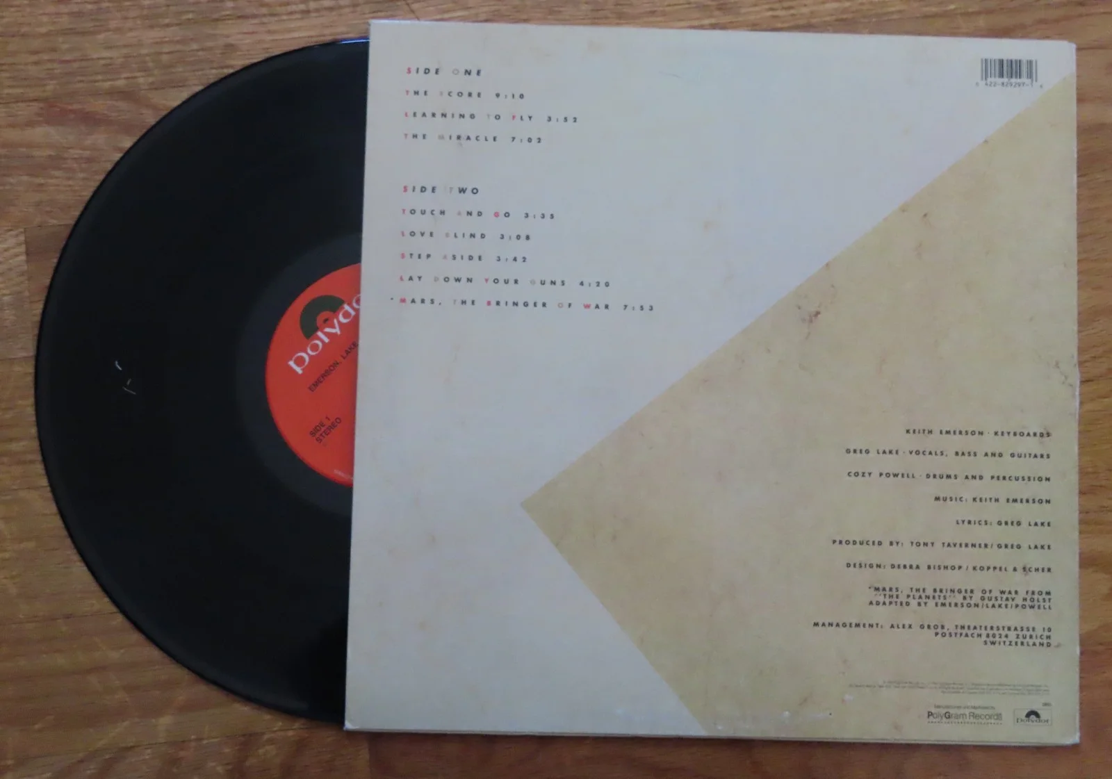 KEITH EMERSON (ELP) EMERSON LAKE POWELL signed Record "Mars, the Bringer of War", image 3