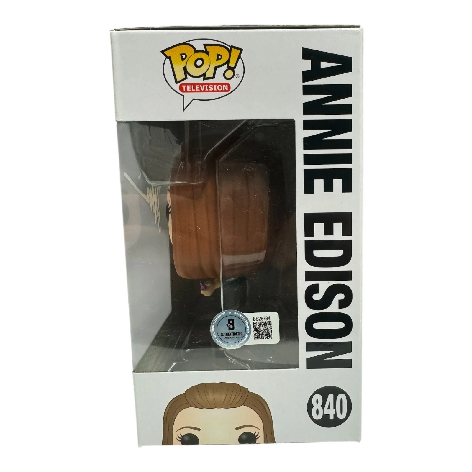 Alison Brie — Alison Brie Signed Autograph Community Funko Pop 840 Beckett BAS Annie Edison, изображение 2