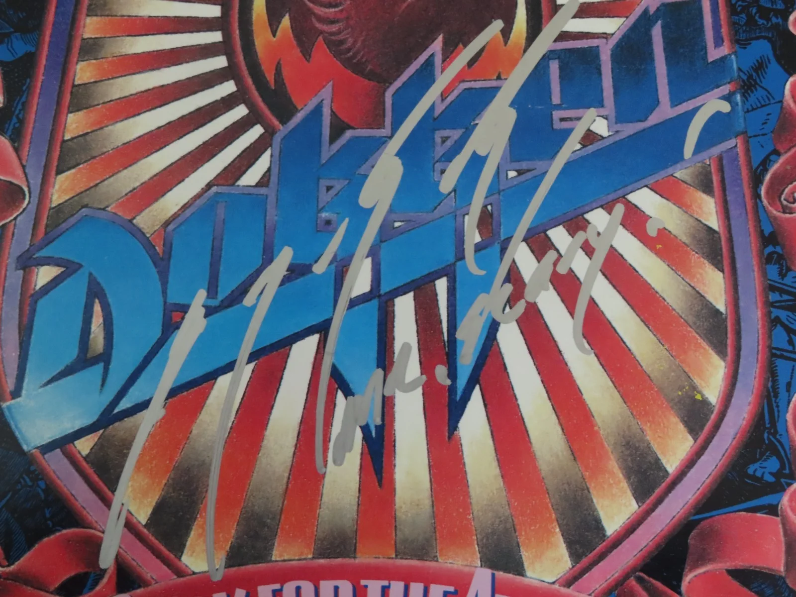 GEORGE "Mr Scary" LYNCH signed DOKKEN Back for the Attack Record DREAM WARRIORS, image 2