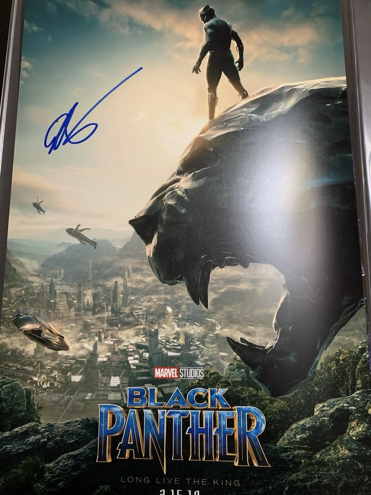 Ryan Coogler — Black Panther Wakana Forever Autographed Ryan Coogler 12x18
