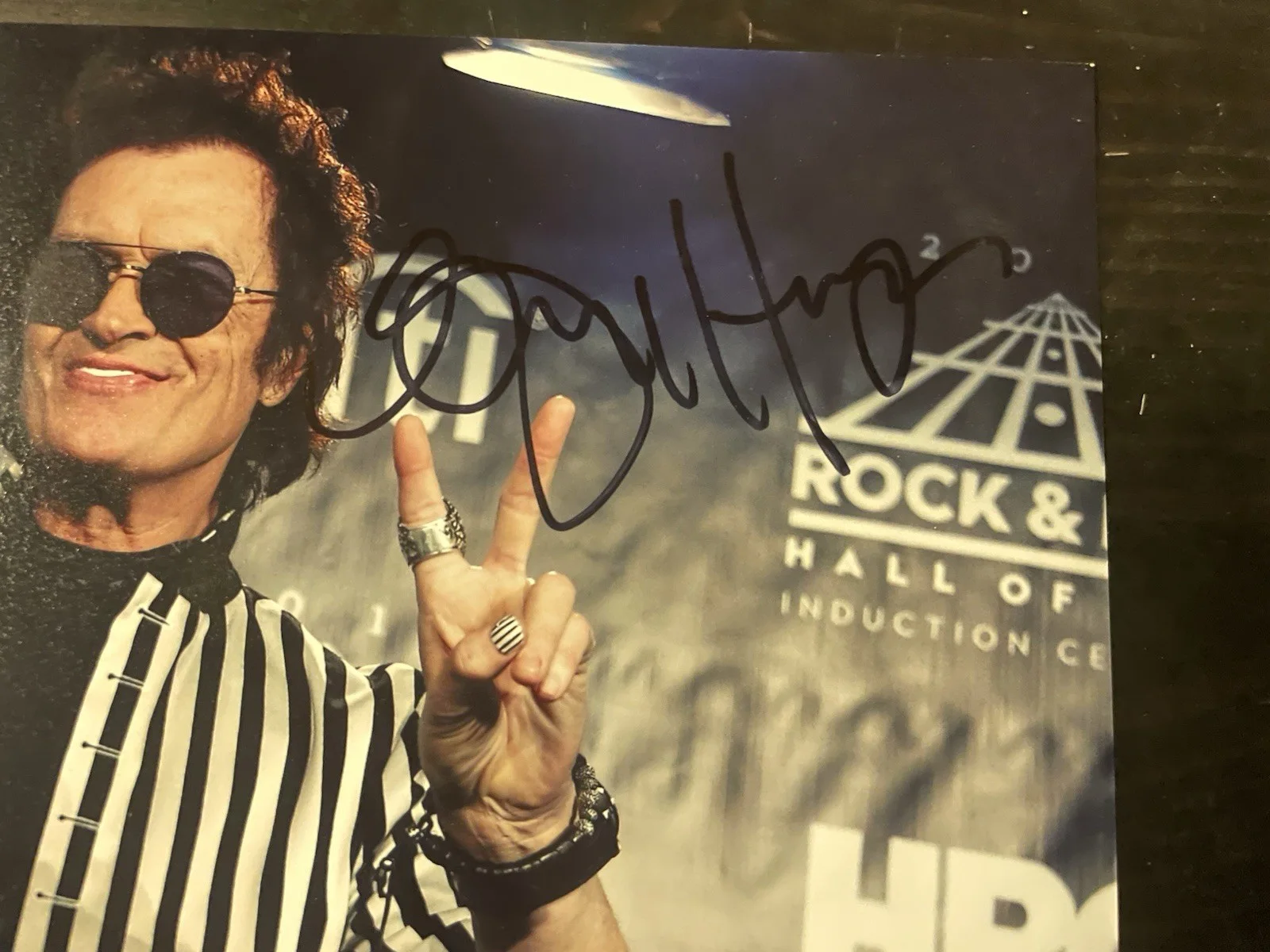 Glenn Hughes Signed 8x10 Deep Purple Rock N Roll Hall Of Fame Photo Autographed, изображение 2