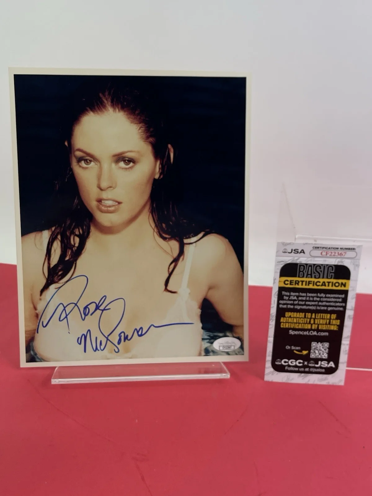 Rose McGowan Hand Signed 8x10 JSA Certified (#2), image 2