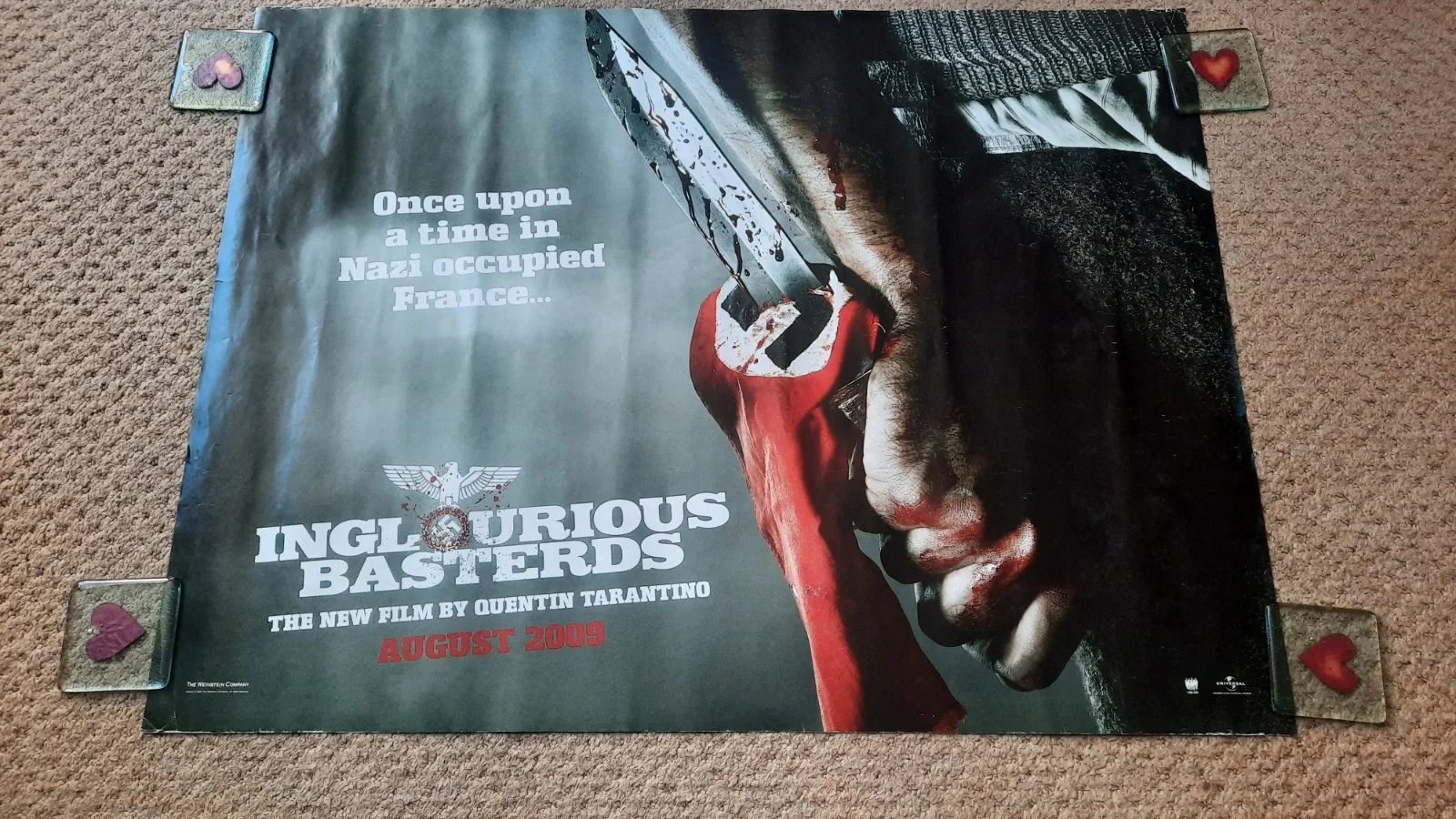 Inglorious Basterds Original Quad Poster Quentin Tarantino, image 3