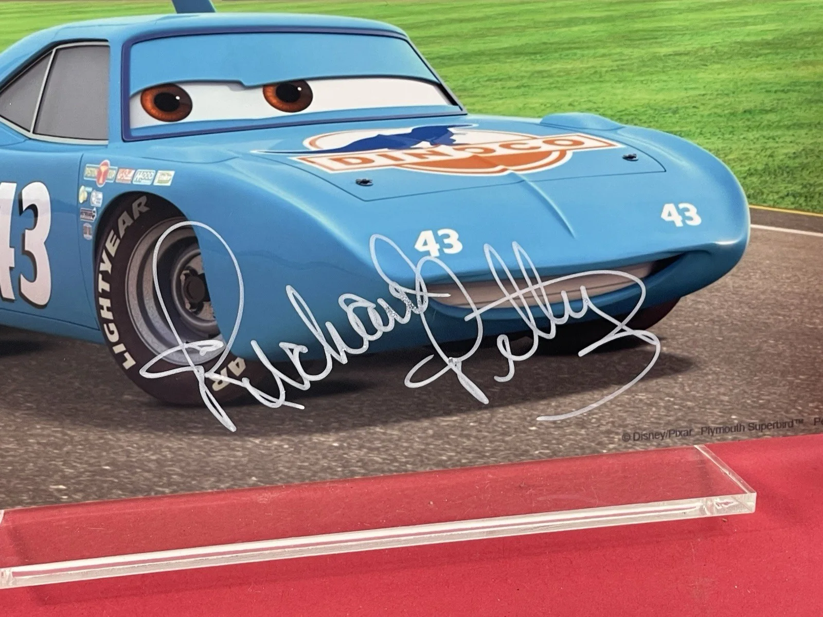 Pixar Cars movie - Richard Petty Hand Signed 8x10 JSA Certified, изображение 2