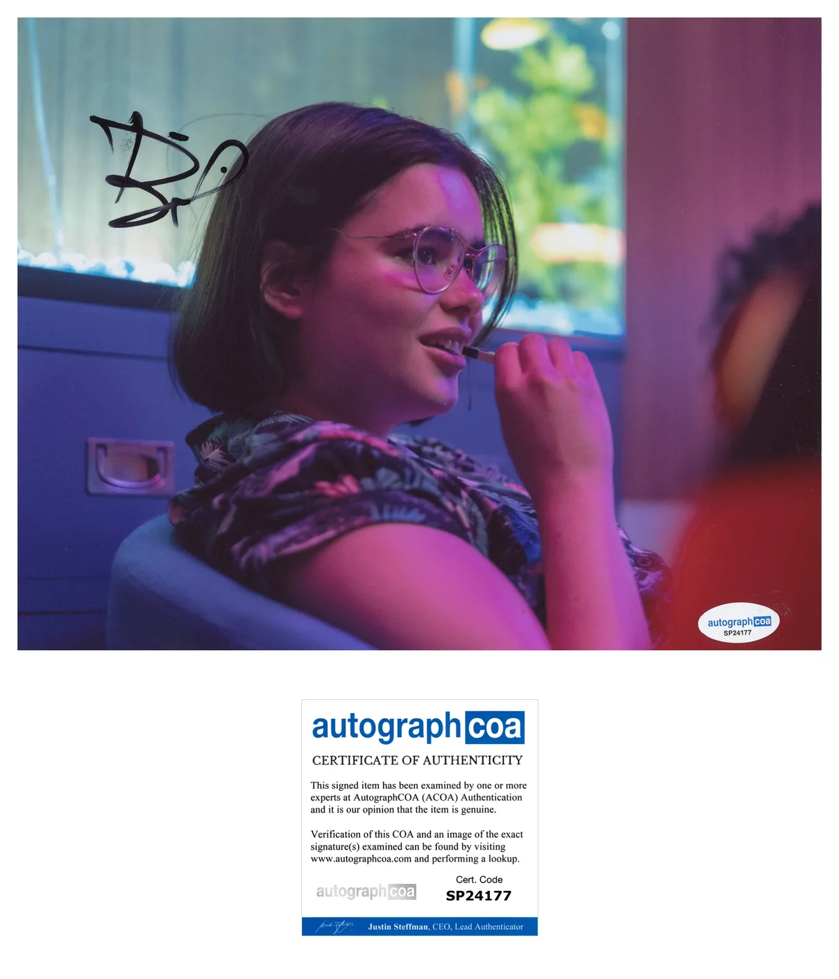 Barbie Ferreira — Barbie Ferreira Signed Autographed EUPHORIA 'Kat Hernandez' 8x10 Photo ACOA C