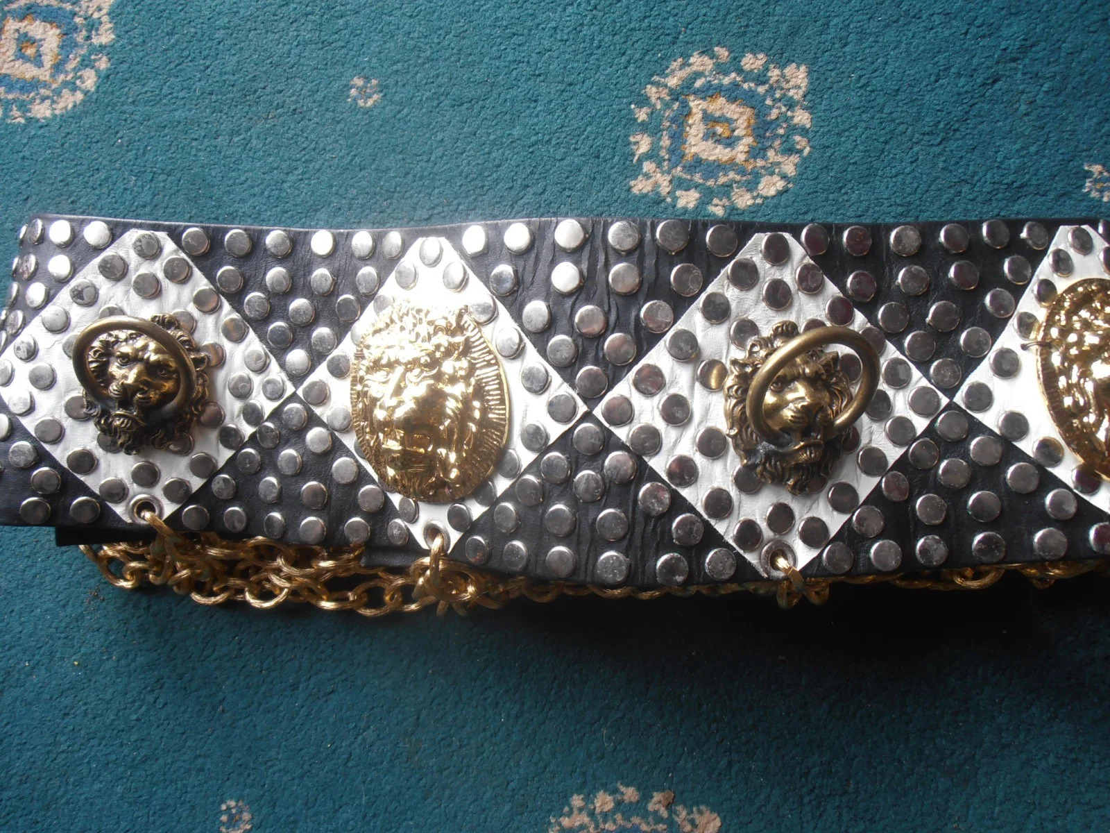WESTERN COSTUME COMPANY JULIUS CEASAR FILM USED LEATHER AMD METAL BELT., изображение 2