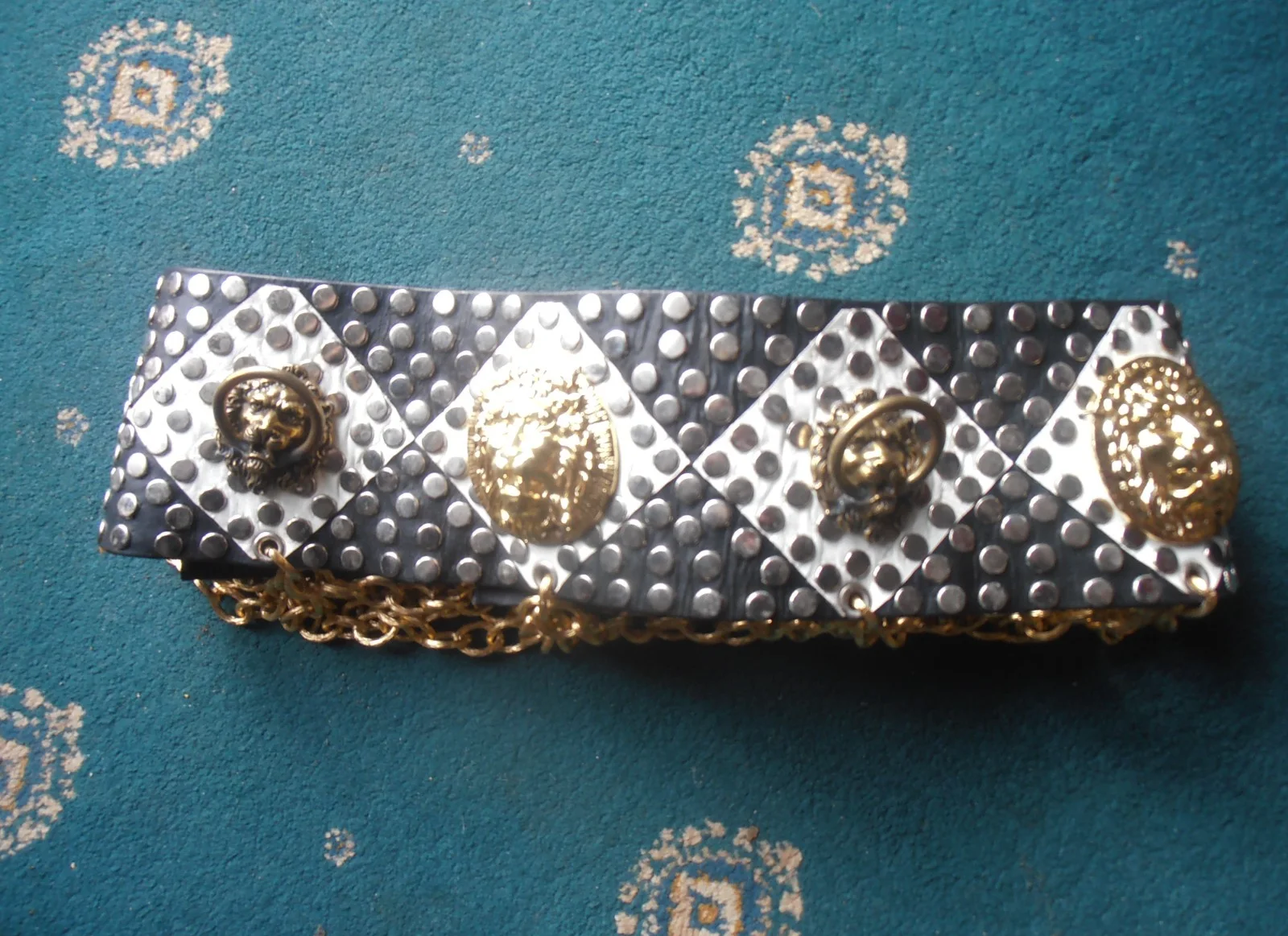 WESTERN COSTUME COMPANY JULIUS CEASAR FILM USED LEATHER AMD METAL BELT., изображение 3