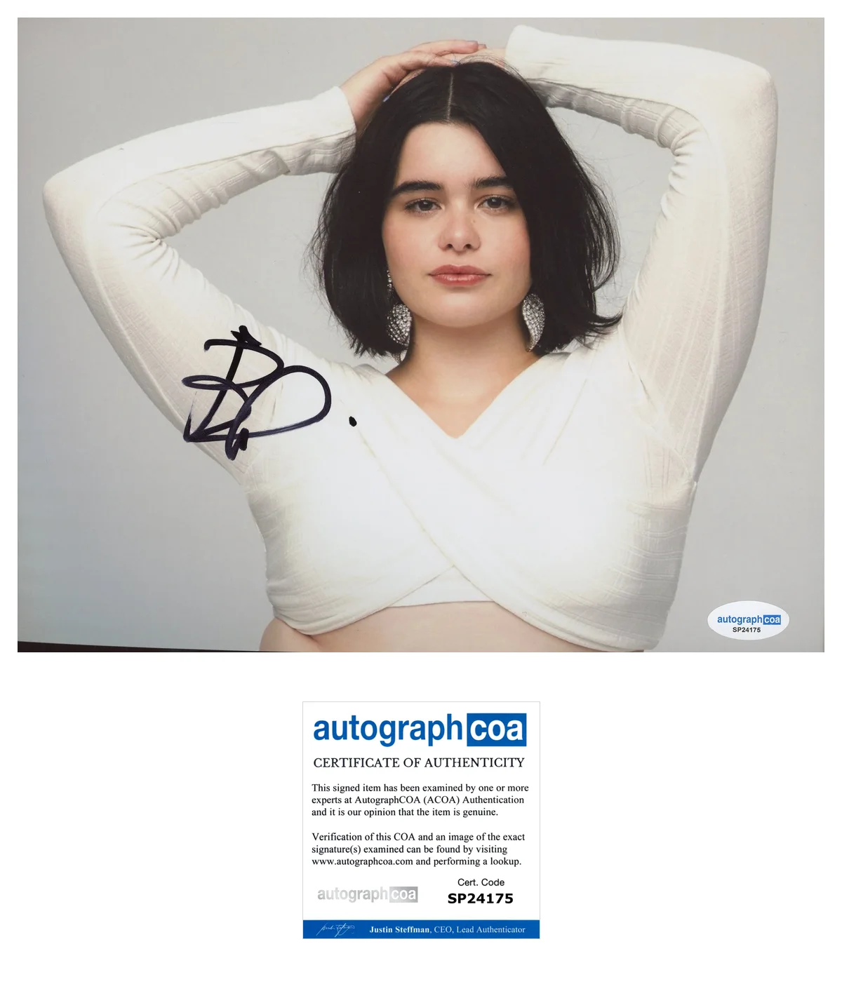 Barbie Ferreira — Barbie Ferreira Signed Autographed EUPHORIA 'Kat Hernandez' 8x10 Photo ACOA A