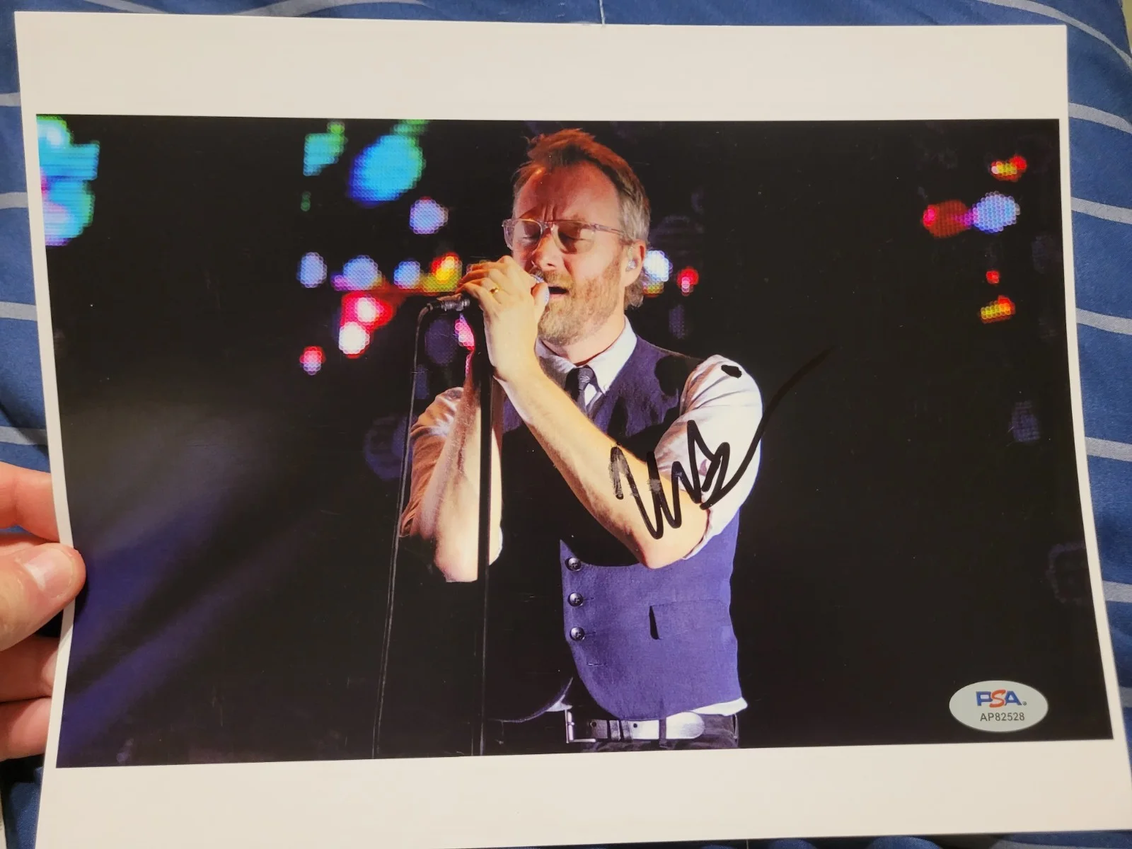 Matt Berninger The National Band Signed autograph 8x10 PSA COA, image 2