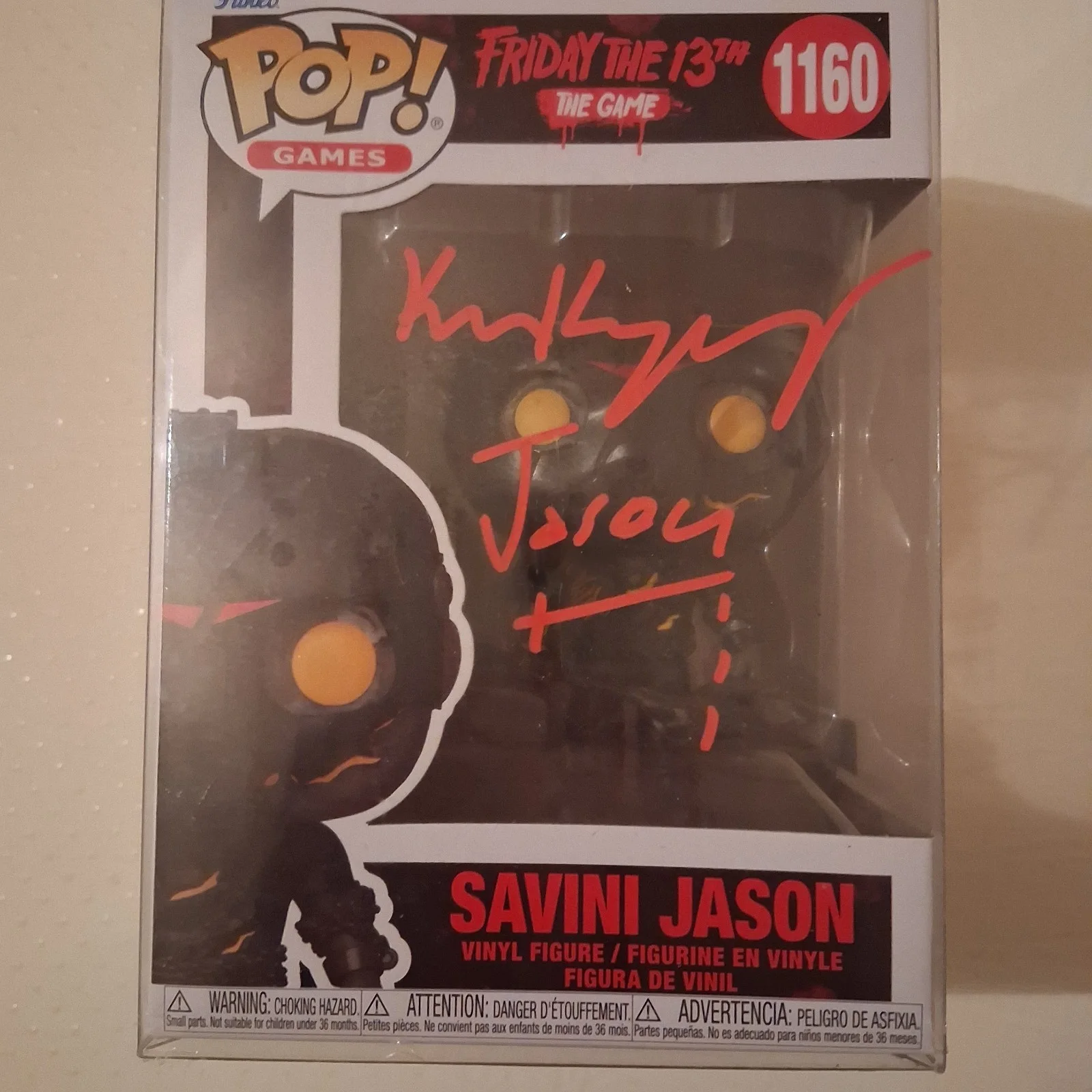 Ken Kirzinger — Ken Kirzinger SIGNED SAVINI JASON FUNKO POP FRIDAY THE 13TH AUTHENTICATED COA